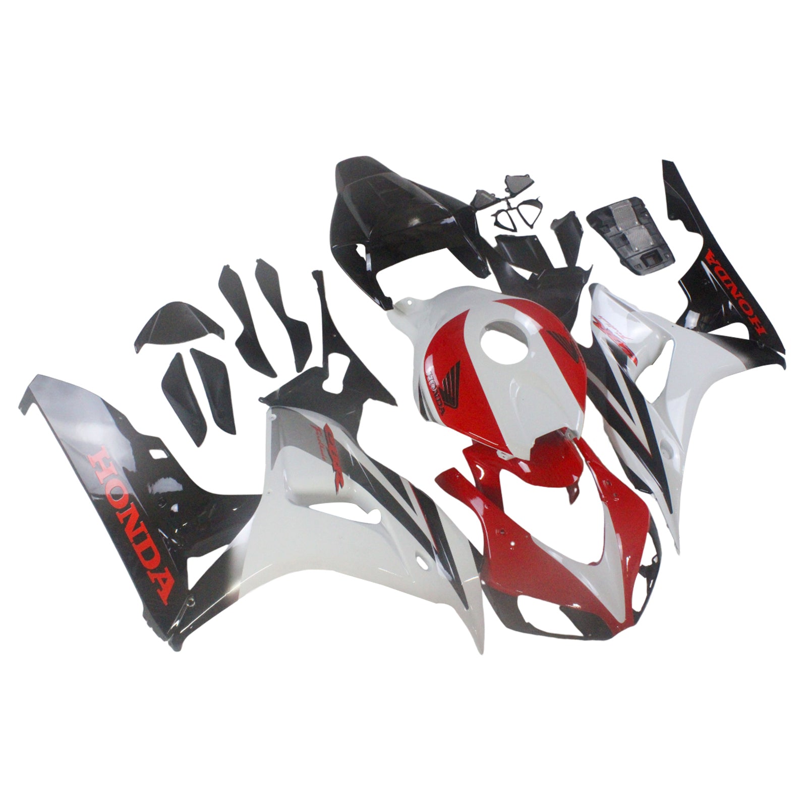 Carenados Amotopart Honda 1000RR 2006-2007 Carenado Blanco Rojo Negro CBR Racing Kit de carenado