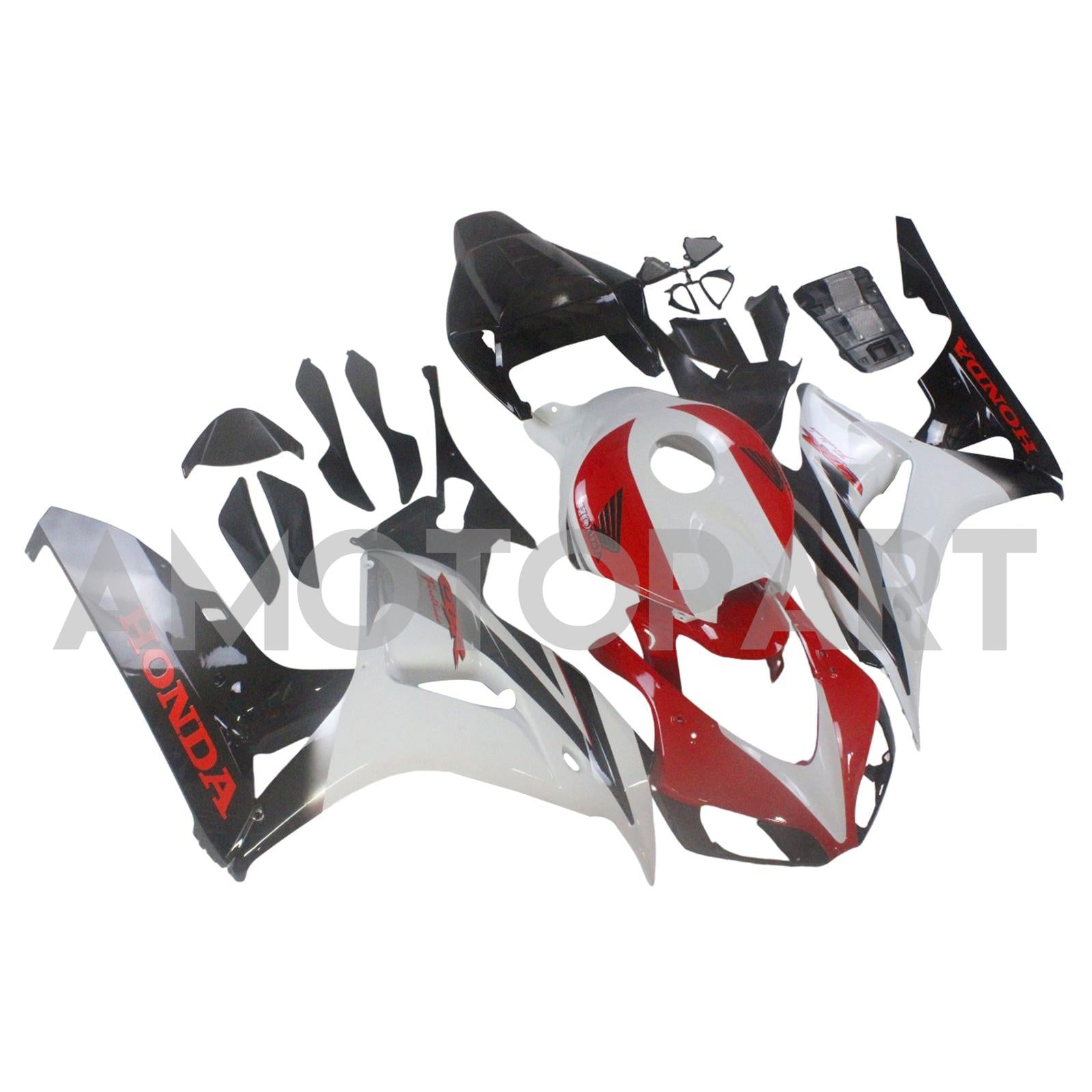 Karafikace Amotopart Honda 1000RR 2006-2007 FAILING WHITE RED BLACK CBR Racing Fairing Kit