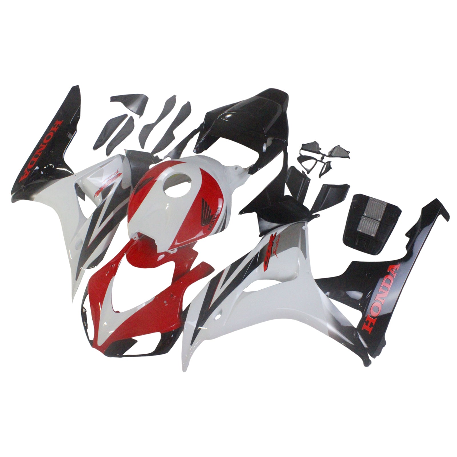 Carenados Amotopart Honda 1000RR 2006-2007 Carenado Blanco Rojo Negro CBR Racing Kit de carenado