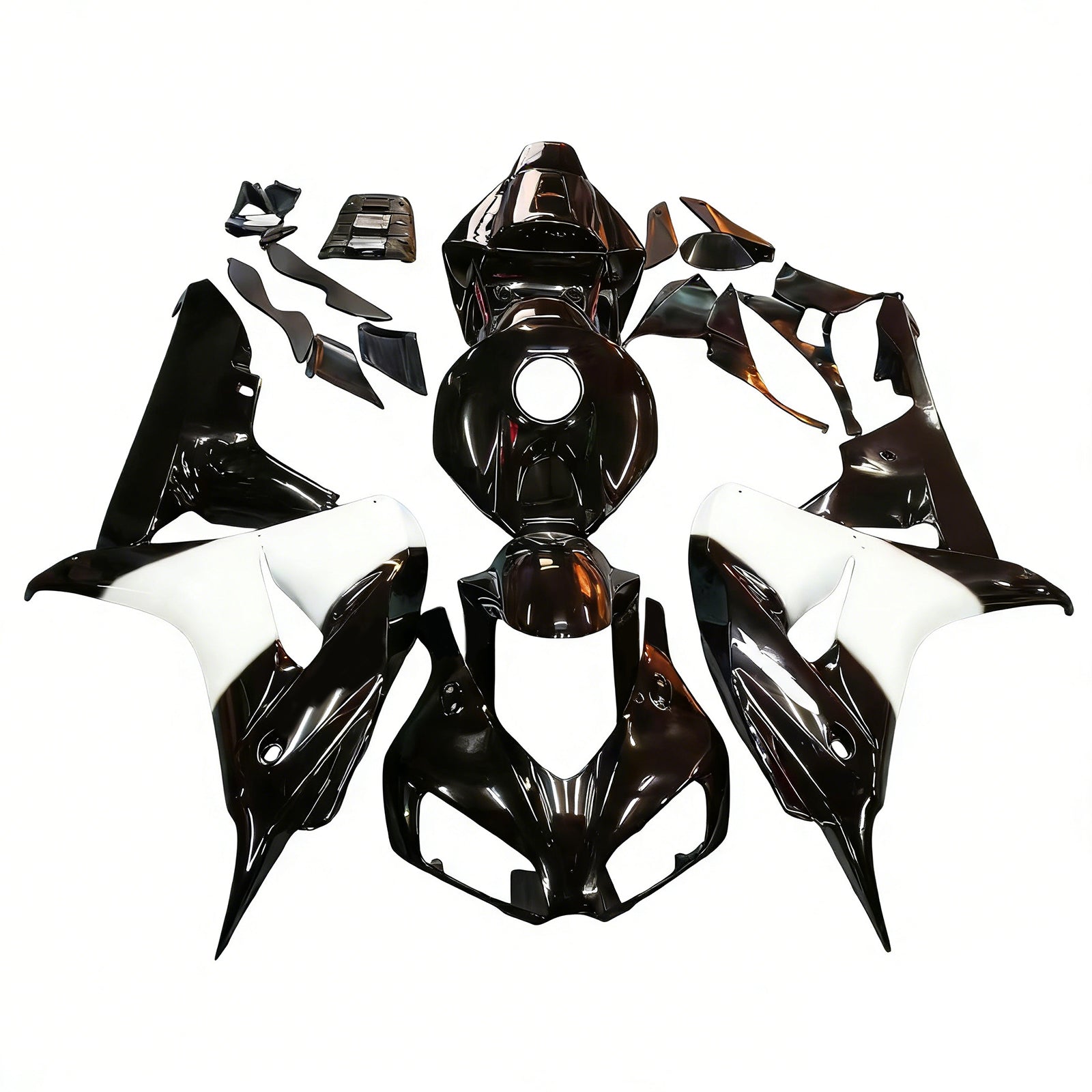 Amotopart Fairings Honda CBR1000RR 2006-2007 Fairing West Racing Black Fairing Kit