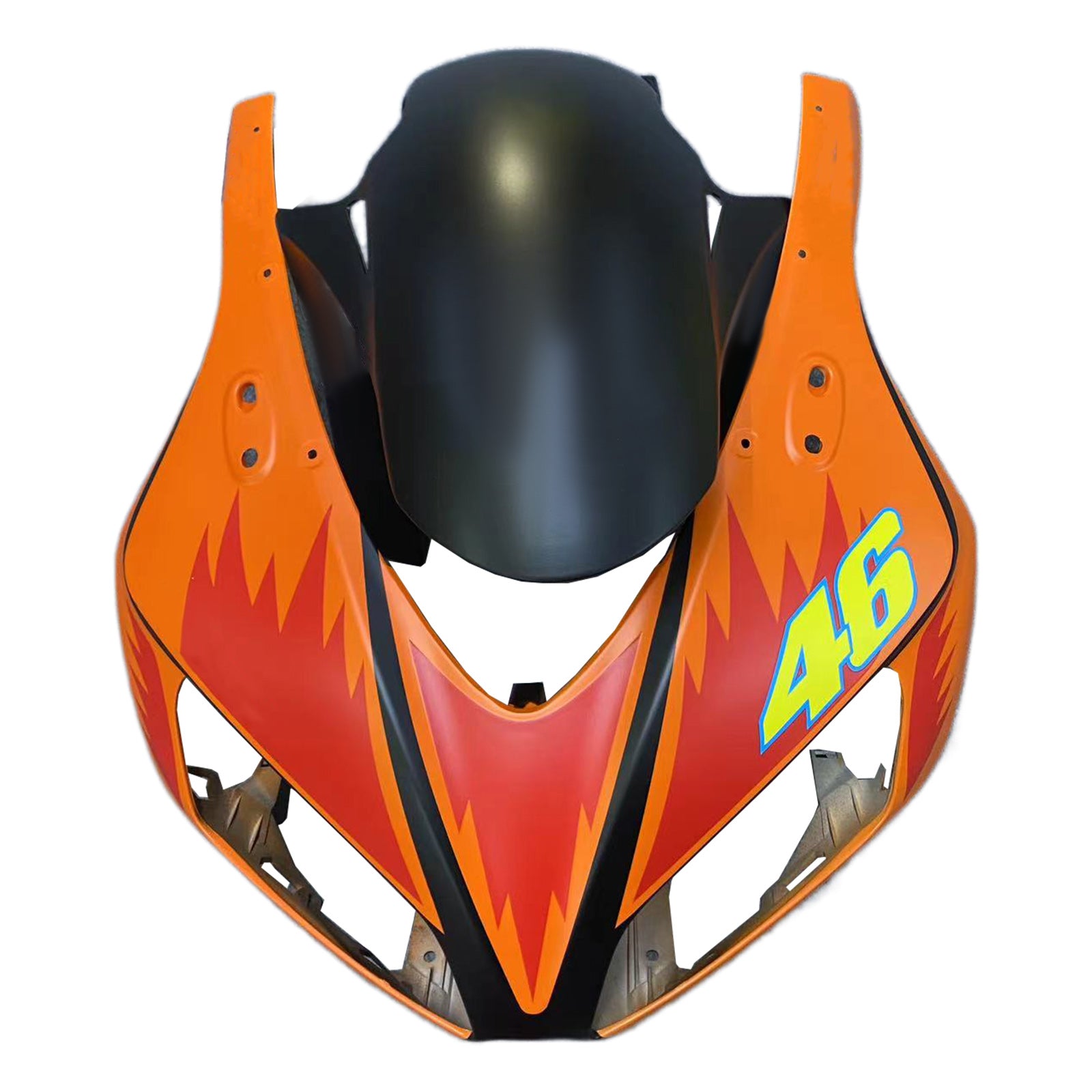 Amotopart-kuipen Honda CBR1000RR 2006-2007 Fairing Valentino Rossi Racing Black Yellow Fairing Kit