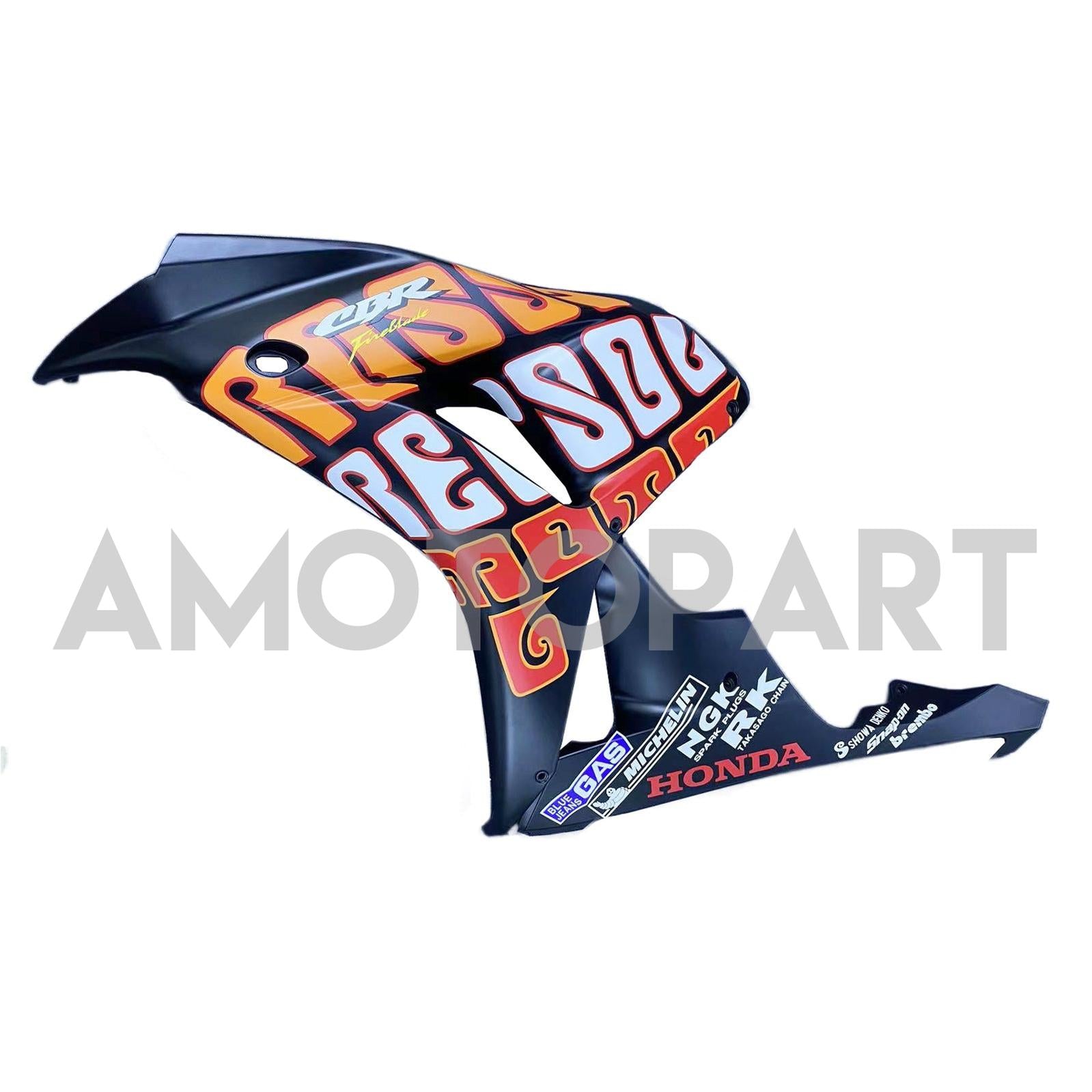 Amotopart Fairings Honda CBR1000RR 2006-2007 Fairing Valentino Rossi Racing Black Yellow Fairing Kit