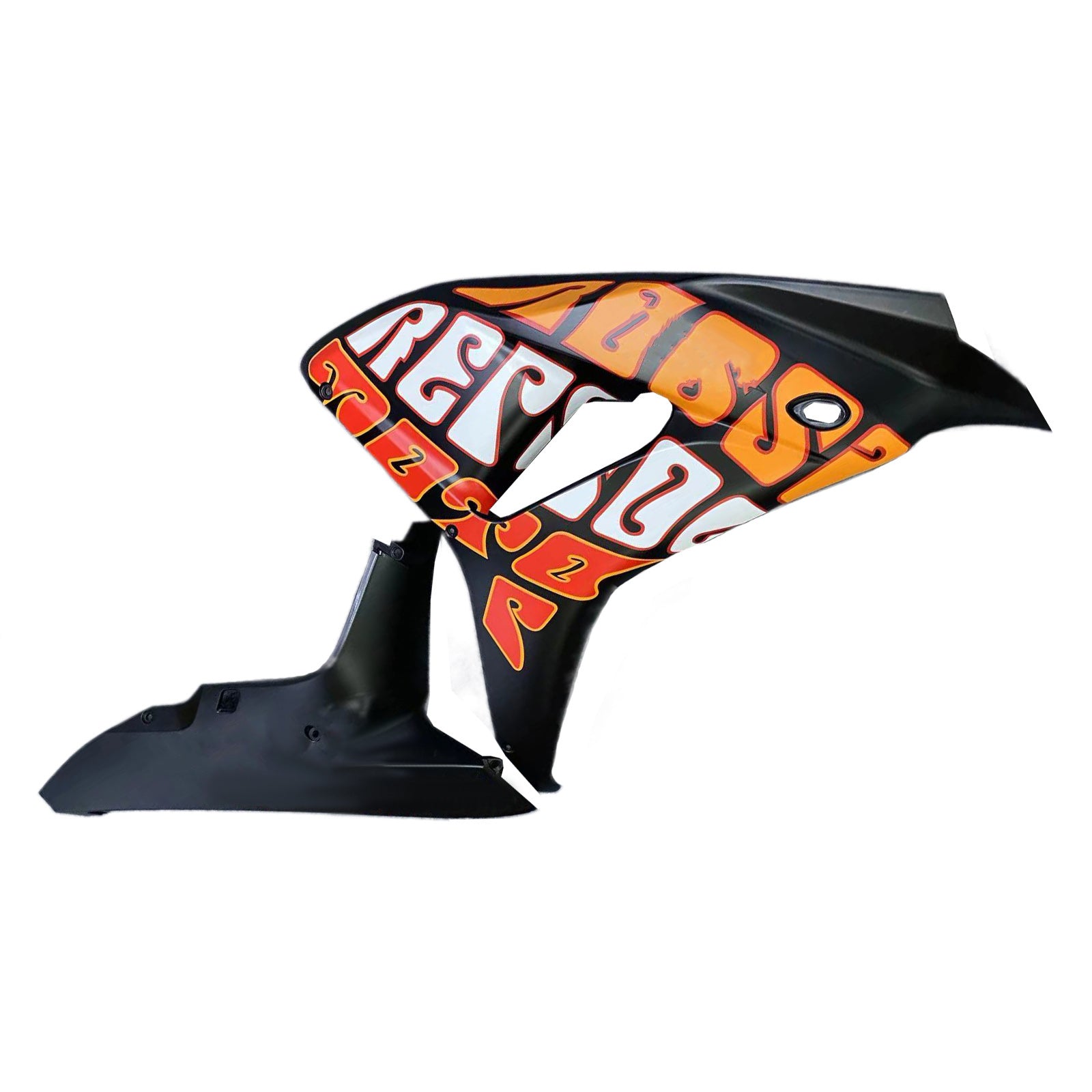 Amotopart-kuipen Honda CBR1000RR 2006-2007 Fairing Valentino Rossi Racing Black Yellow Fairing Kit