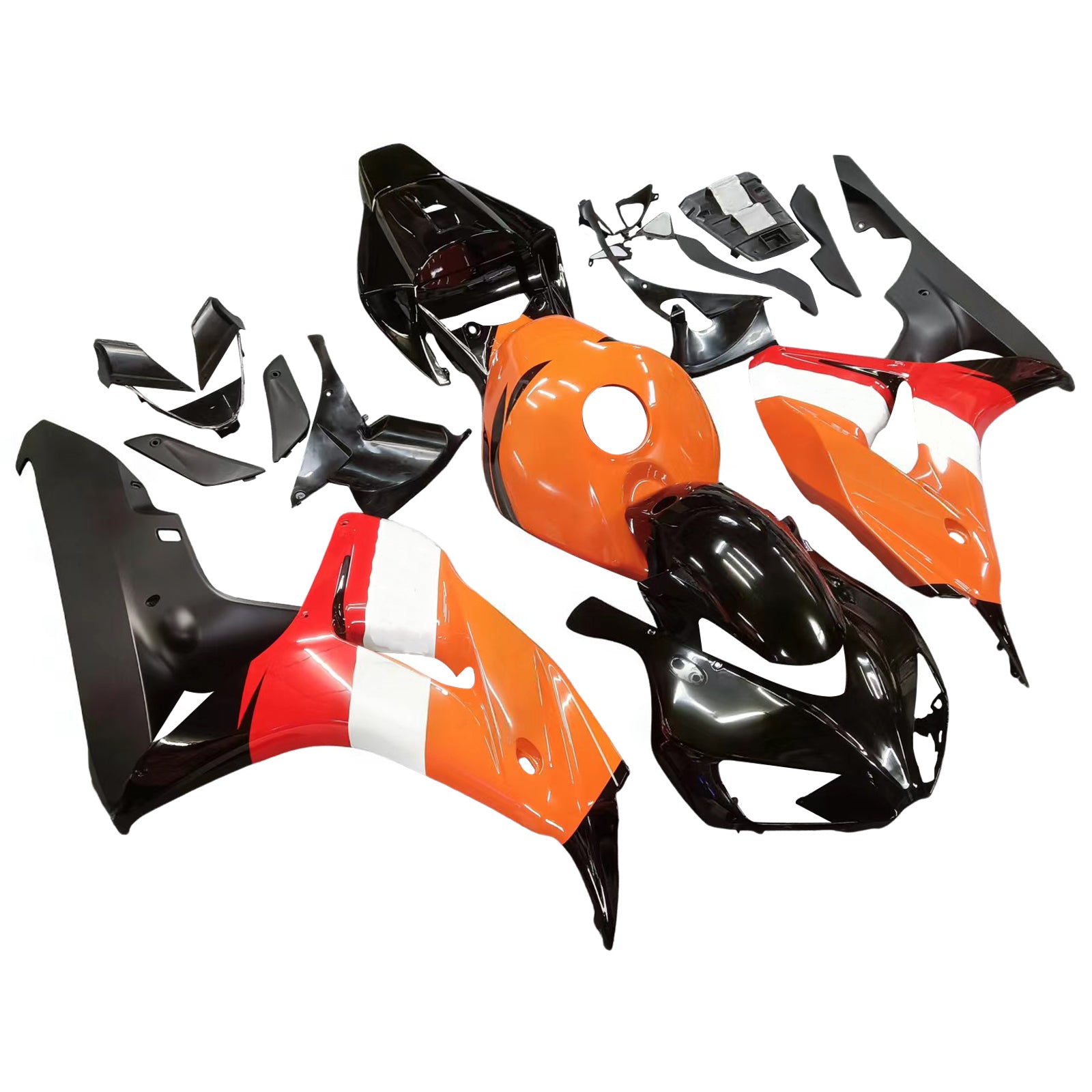Amotopart 2006-2007 Honda CBR1000RR Fairing Orange&Black Kit