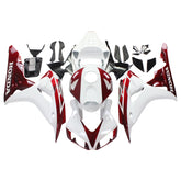 Amotopart Fairings Honda CBR1000RR 2006-2007 Fairing White & Cherry Red Honda Racing Fairing Kit