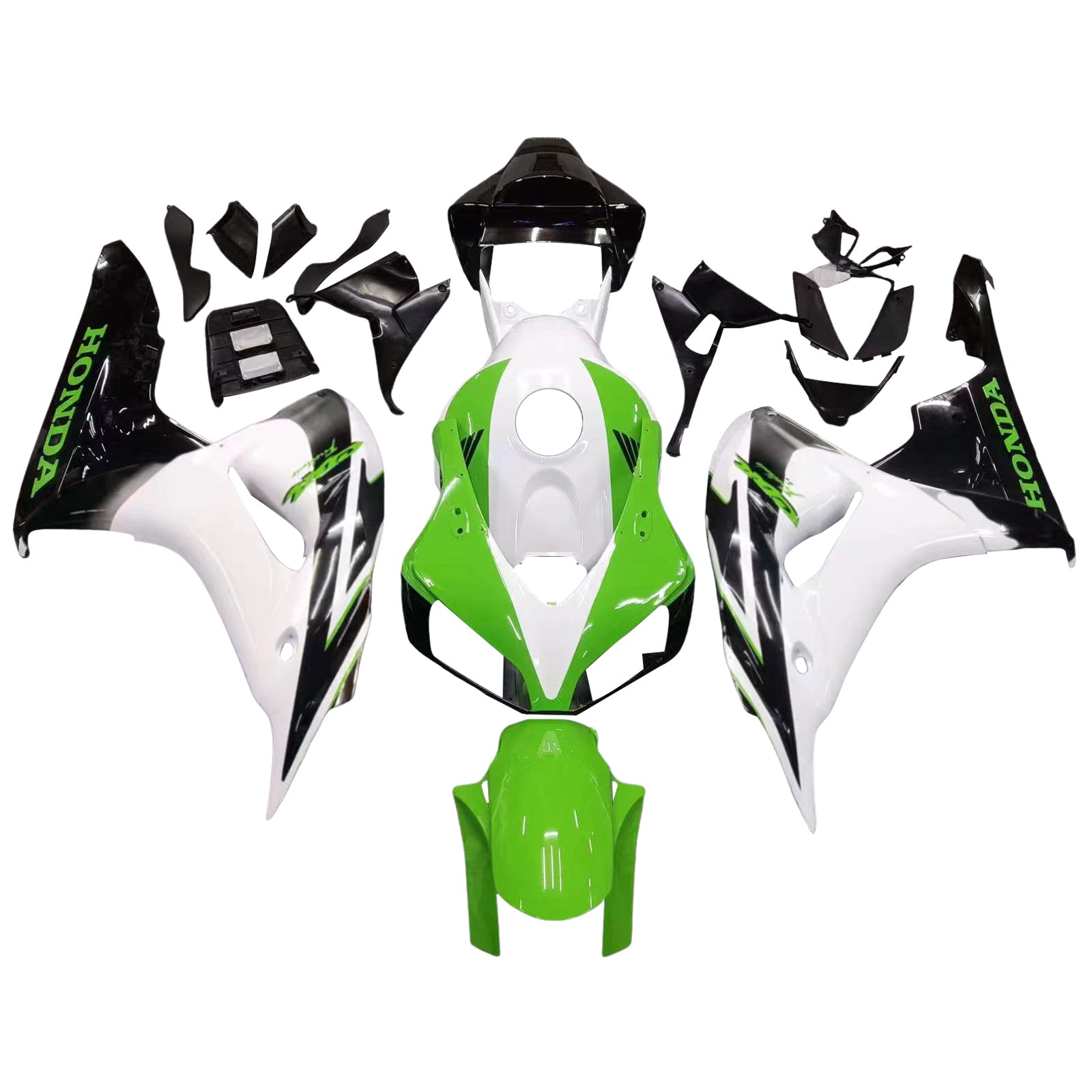 Amotopart Fairings CBR1000RR 2006-2007 Fairing White Green Black Honda CBR Racing Fairing Kit