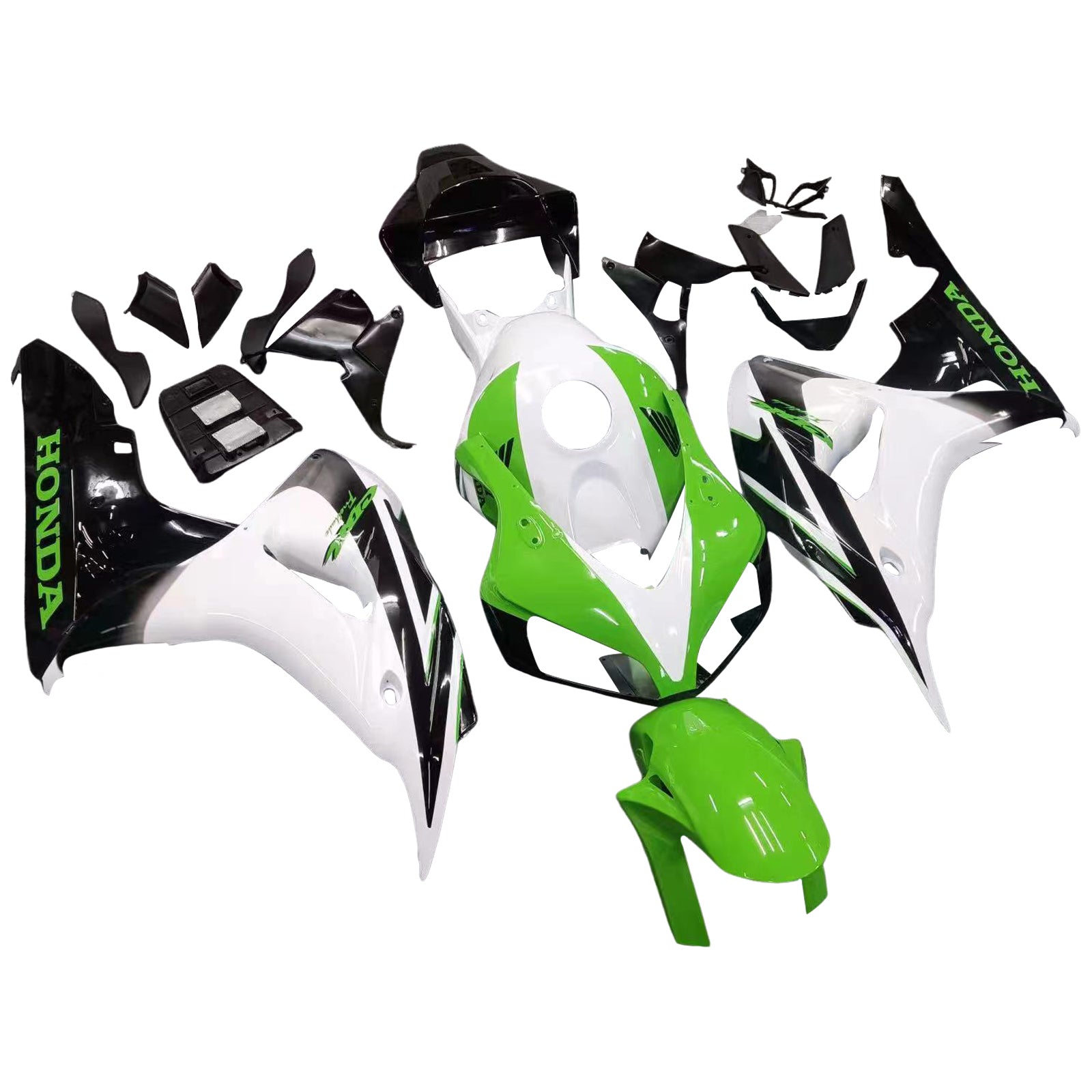 Amotopart Fairings CBR1000RR 2006-2007 Fairing White Green Black Honda CBR Racing Fairing Kit