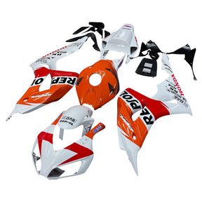 Amotopart Repsol Racing Verkleidungssatz für Honda CBR1000RR 2006–2007, Weiß/Orange