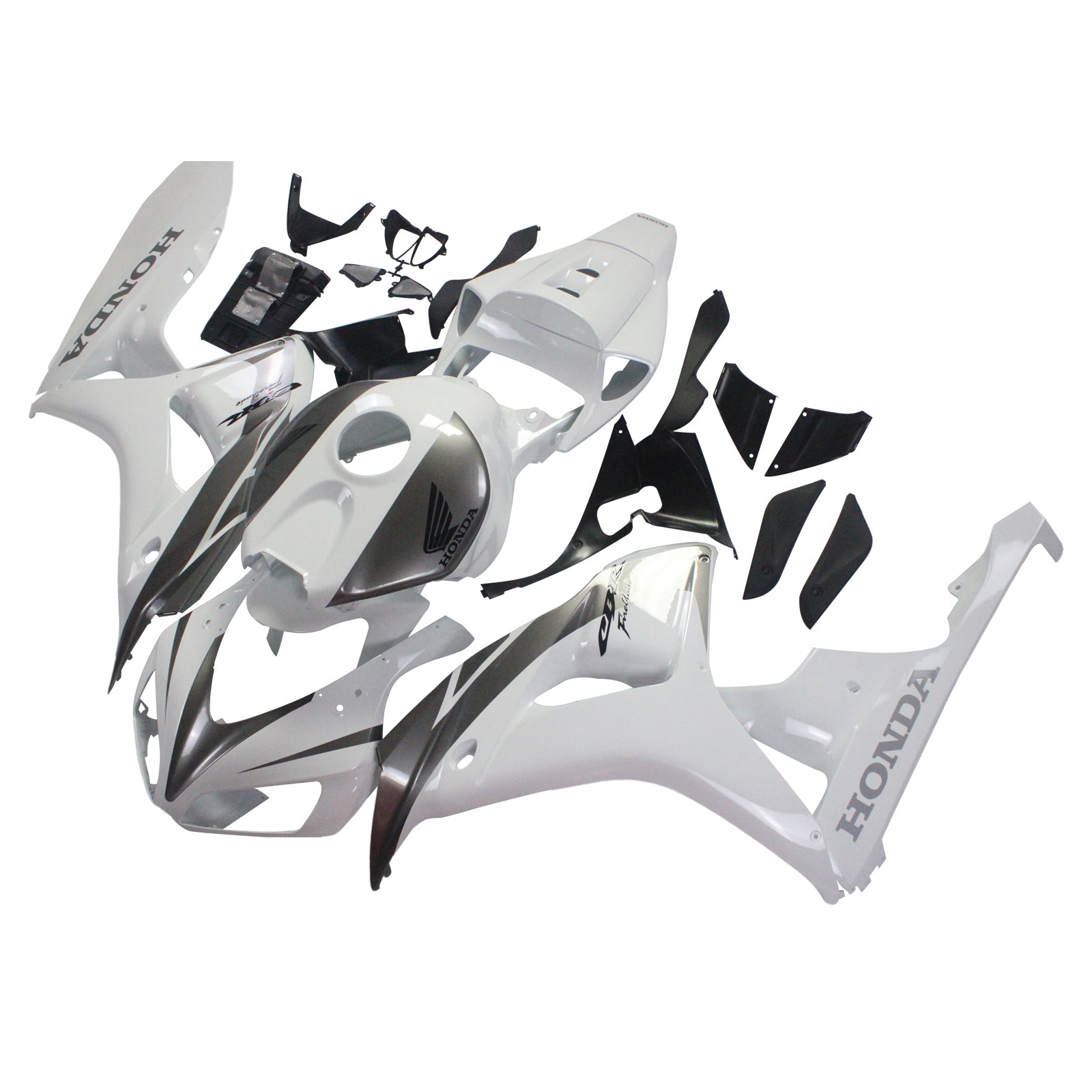 Amotopart Fairings Honda CBR1000RR 2006-2007 Fairing White & Silver CBR Racing Fairing Kit