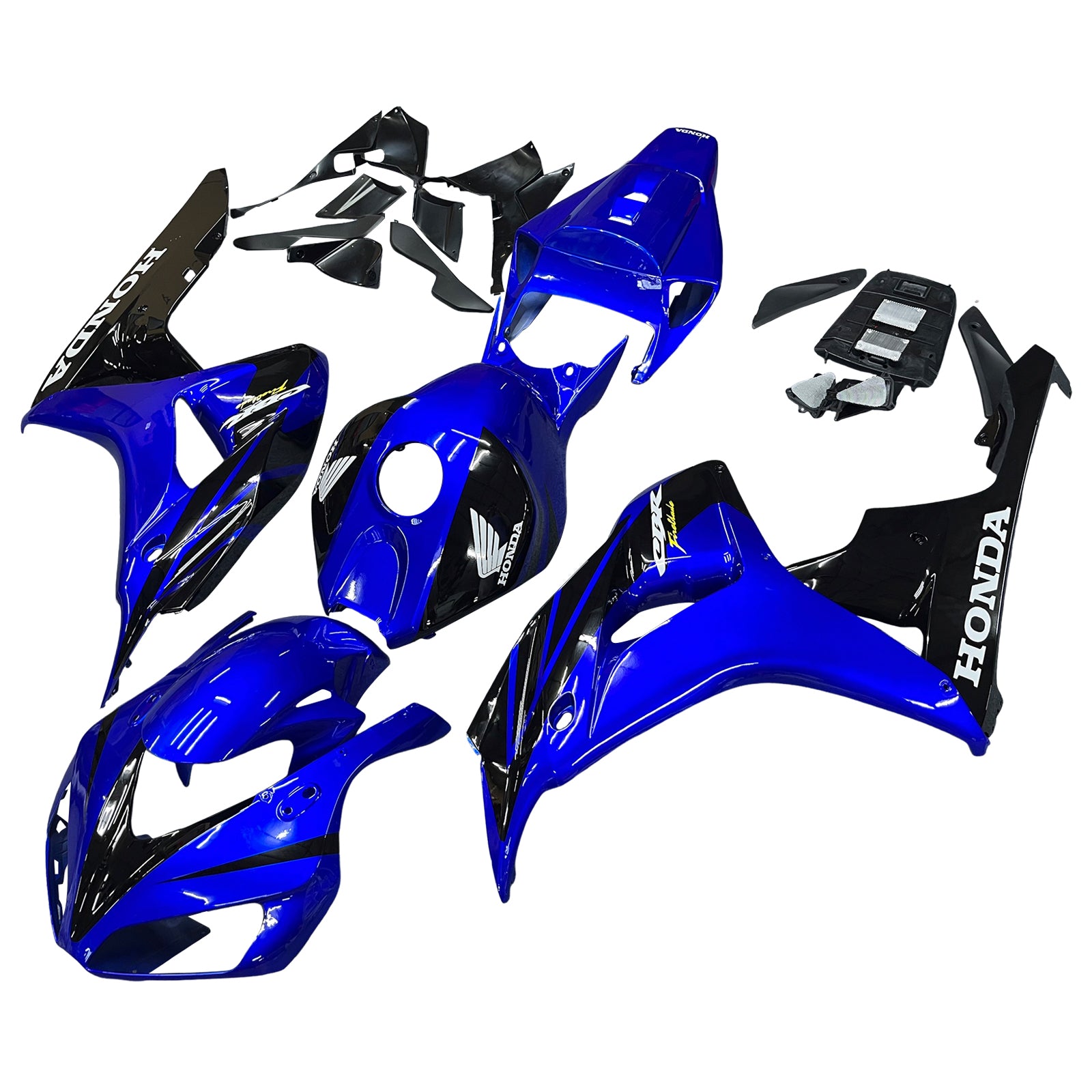 Amotopart Fairings Honda 1000RR 2006-2007 Fairing CBR Racing Blue & Black Fairing Kit