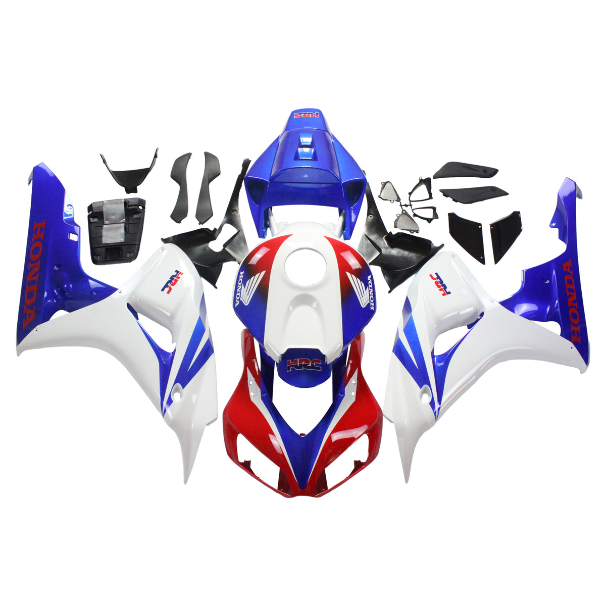 Carenados Amotopart Honda CBR1000RR 2006-2007 Carenado Rojo Blanco Azul HRC Racing Kit de carenado