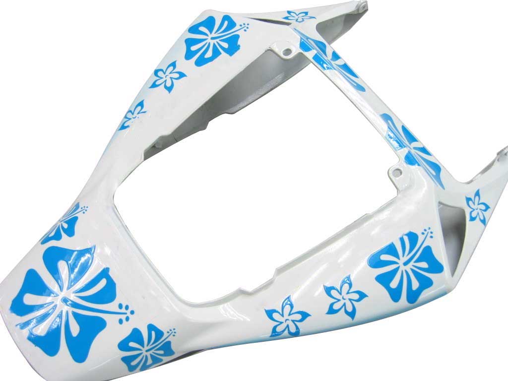 Amotopart Fairings Honda CBR1000RR 2006-2007 Fairing White & Blue Floral Racing Fairing Kit