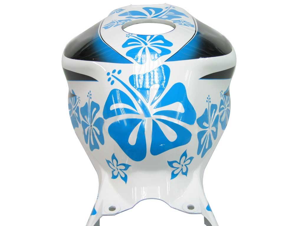 Amotopart Fairings Honda CBR1000RR 2006-2007 Fairing White & Blue Floral Racing Fairing Kit