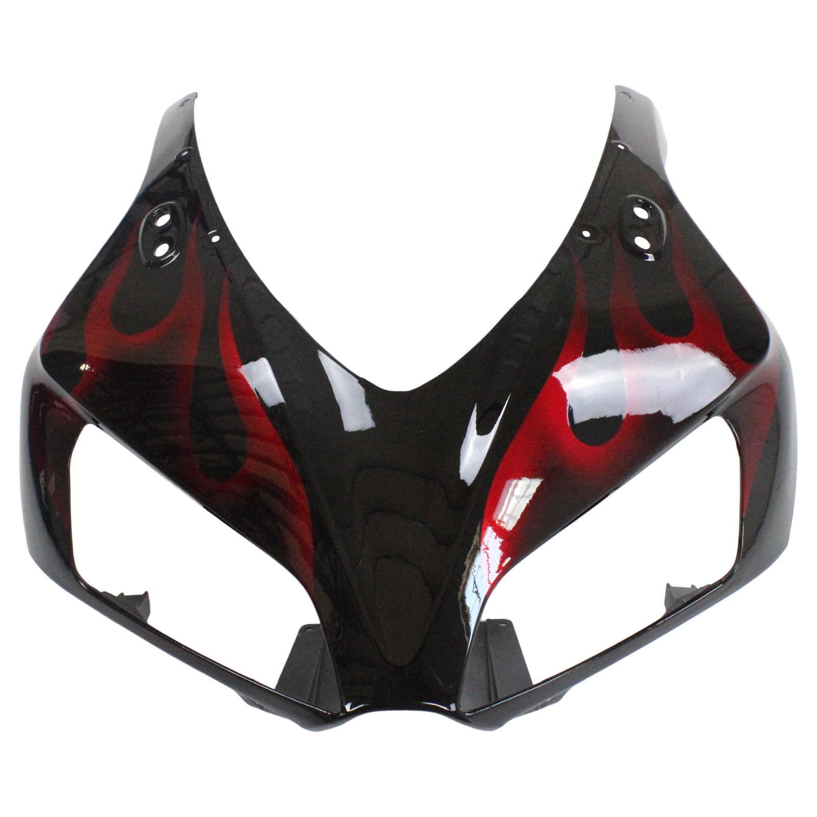 Amotopart Verkleidungen Honda CBR1000RR 2006-2007 Verkleidung Flame Racing Schwarz & Rot Verkleidungsset