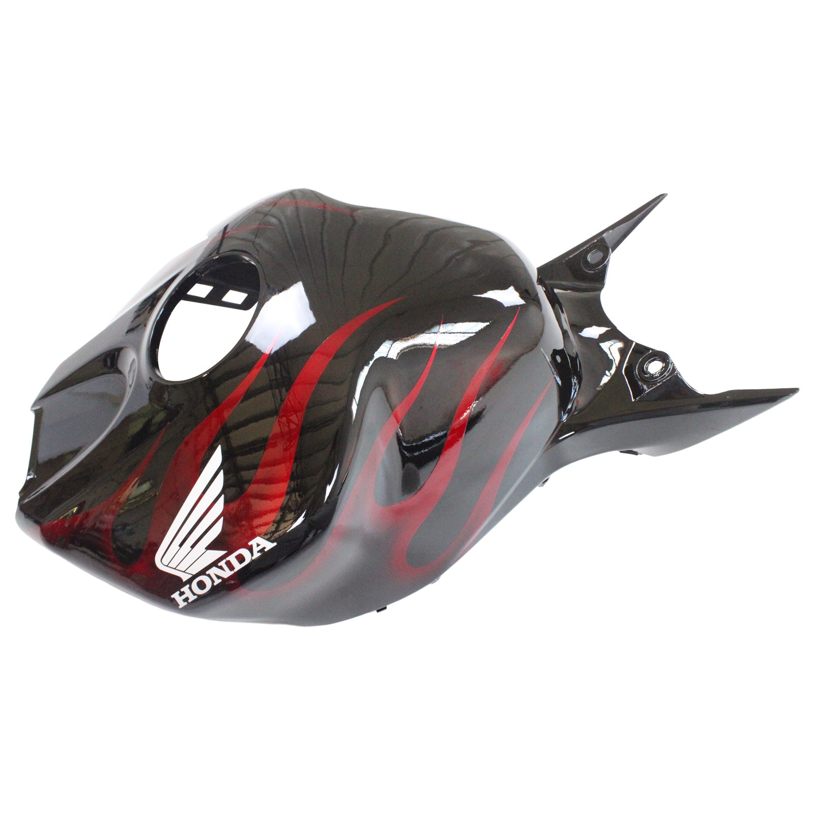 Amotopart Verkleidungen Honda CBR1000RR 2006-2007 Verkleidung Flame Racing Schwarz & Rot Verkleidungsset