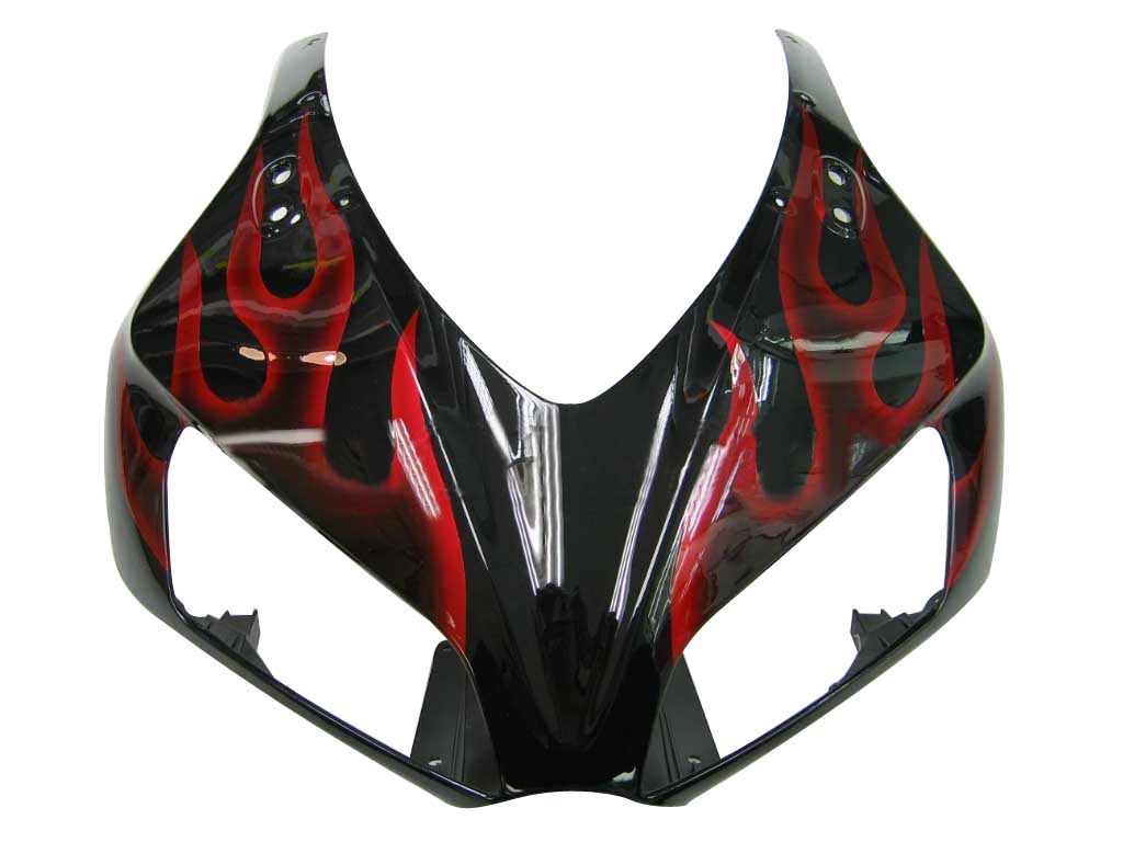 Amotopart Fairings Honda CBR1000RR 2006-2007 Fairing Flame Racing Black & Red Fairing Kit