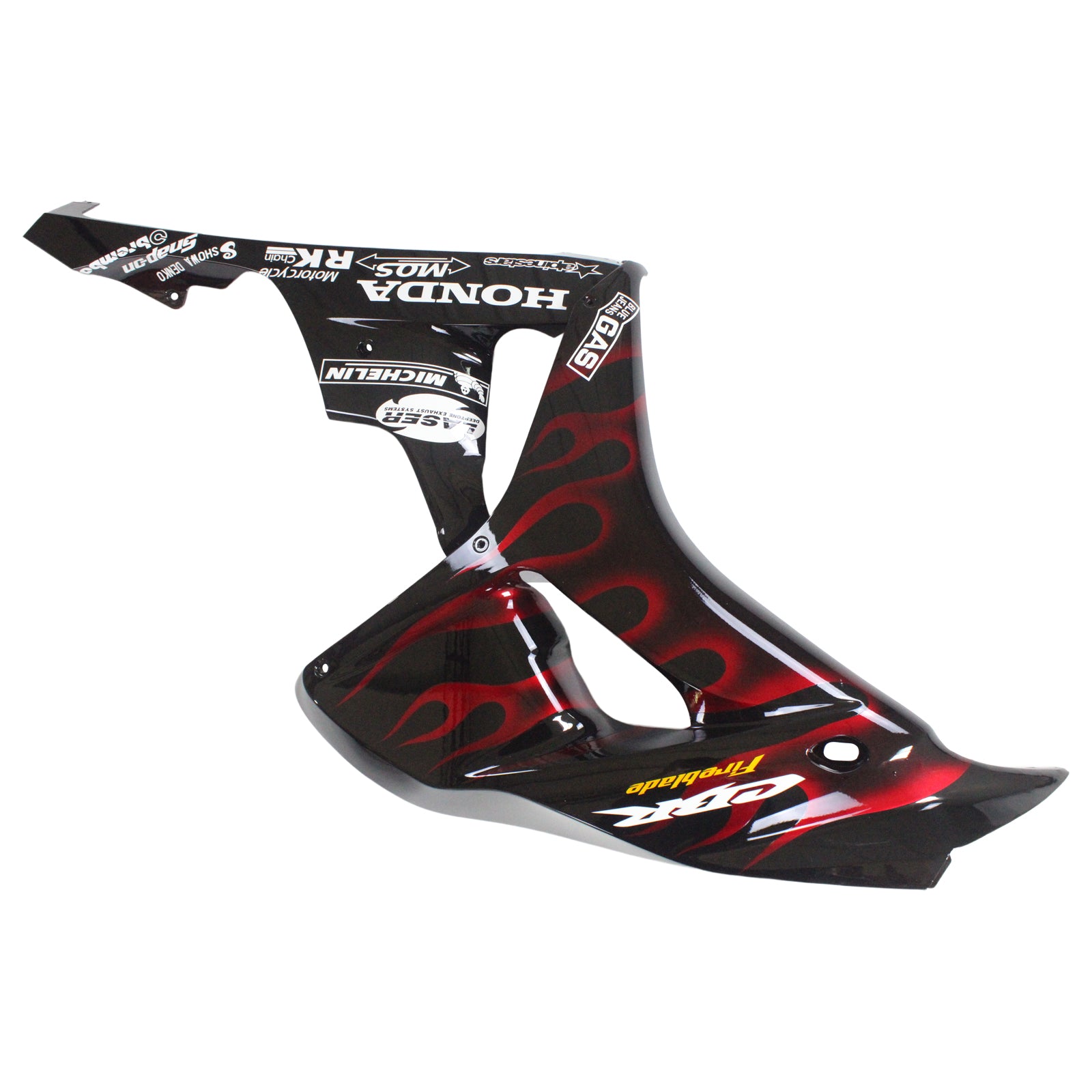 Amotopart Fairings Honda CBR1000RR 2006-2007 Fairing Flame Shark Racing Black & Red Fairing Kit