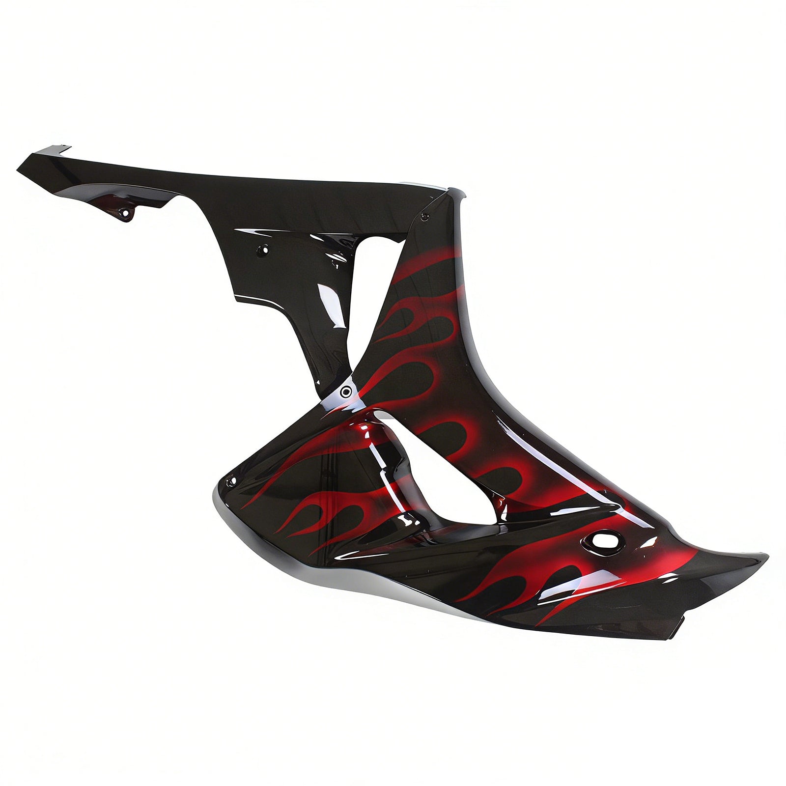 Amotopart Fairings Honda CBR1000RR 2006-2007 Fairing Flame Shark Racing Black & Red Fairing Kit