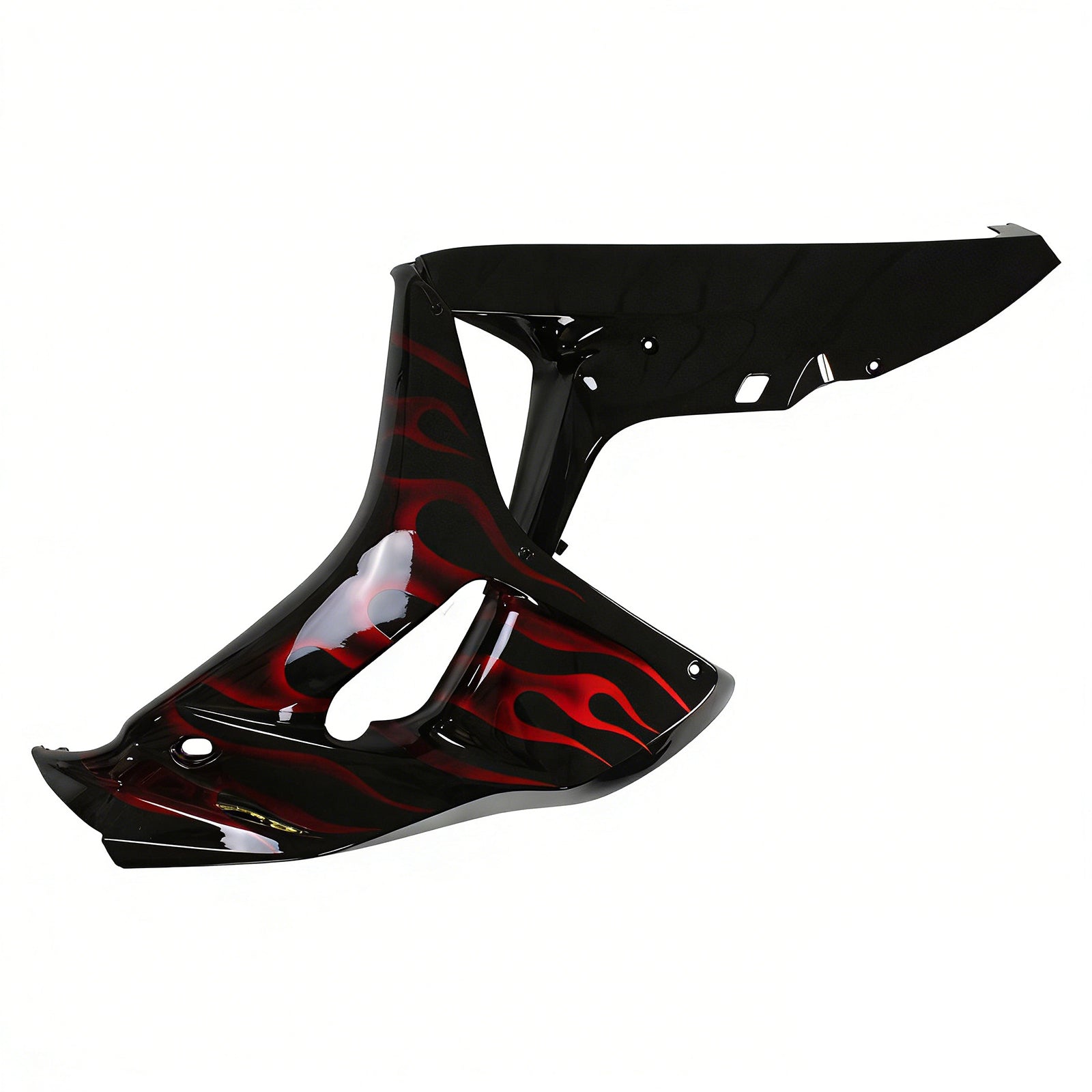 Amotopart Fairings Honda CBR1000RR 2006-2007 Fairing Flame Shark Racing Black & Red Fairing Kit