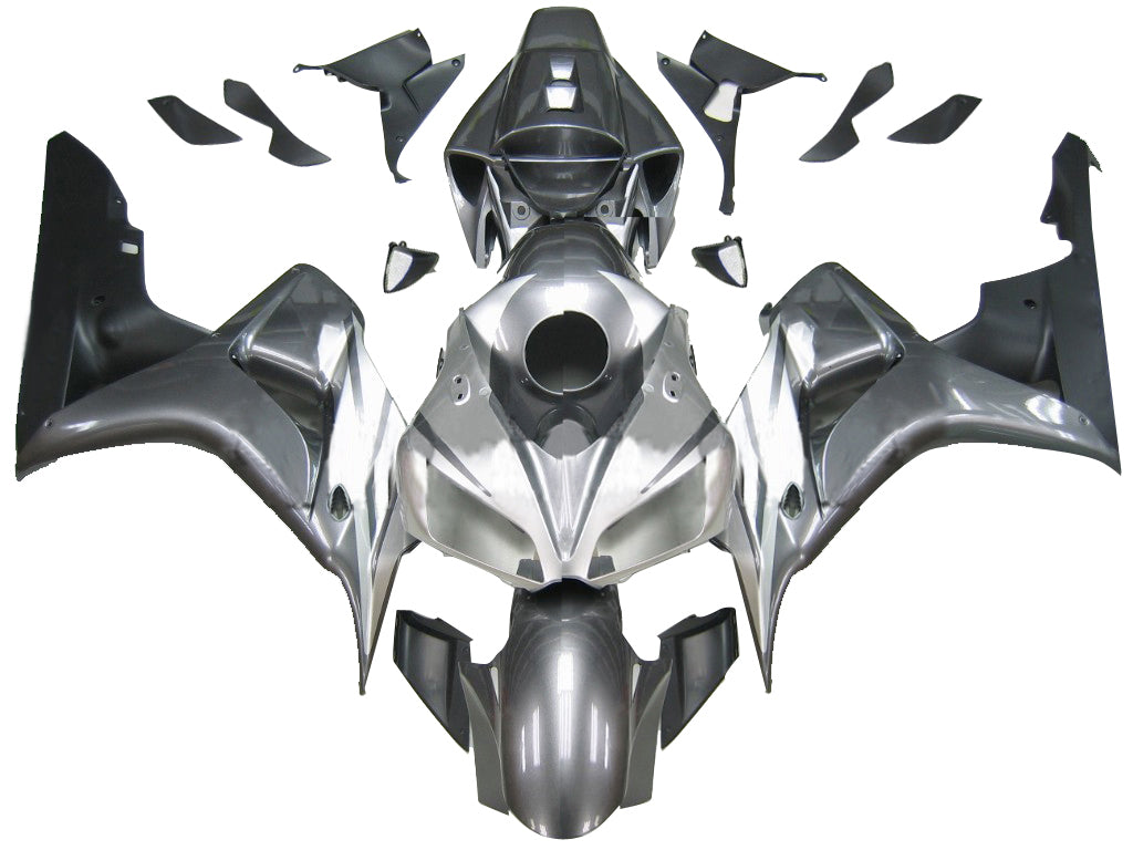 Amotopart Fairings Honda 1000RR 2006-2007 Fairing Silver 2-Tone CBR Racing Fairing Kit