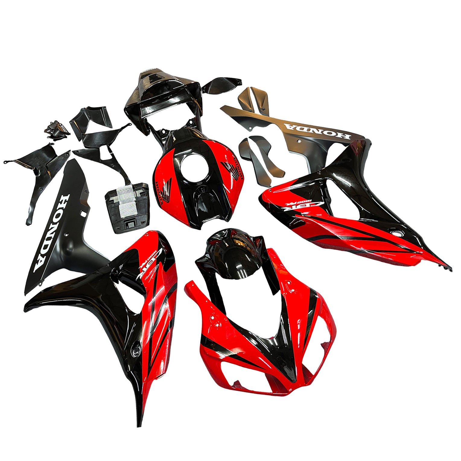 Amotopart Fairings CBR1000RR 2006-2007 Fairing Black and Red Fairing Kit