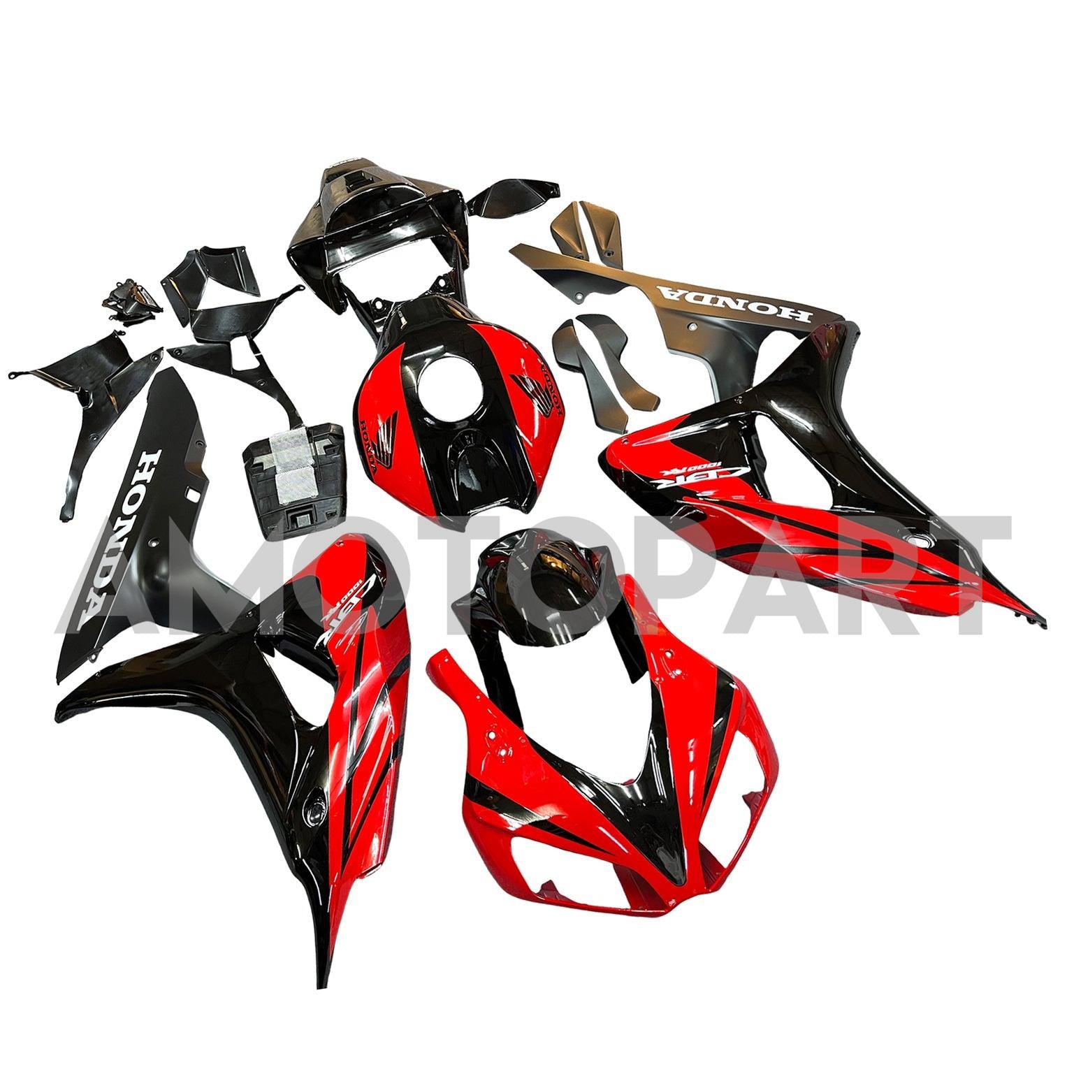 Aotopart Fairings CBR1000RR 2006-2007 Fairing Black and Red Fairing Zestaw