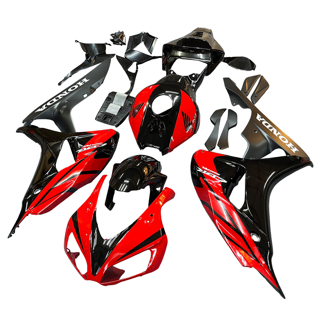 Amotopart Fairings CBR1000RR 2006-2007 Fairing Black and Red Fairing Kit