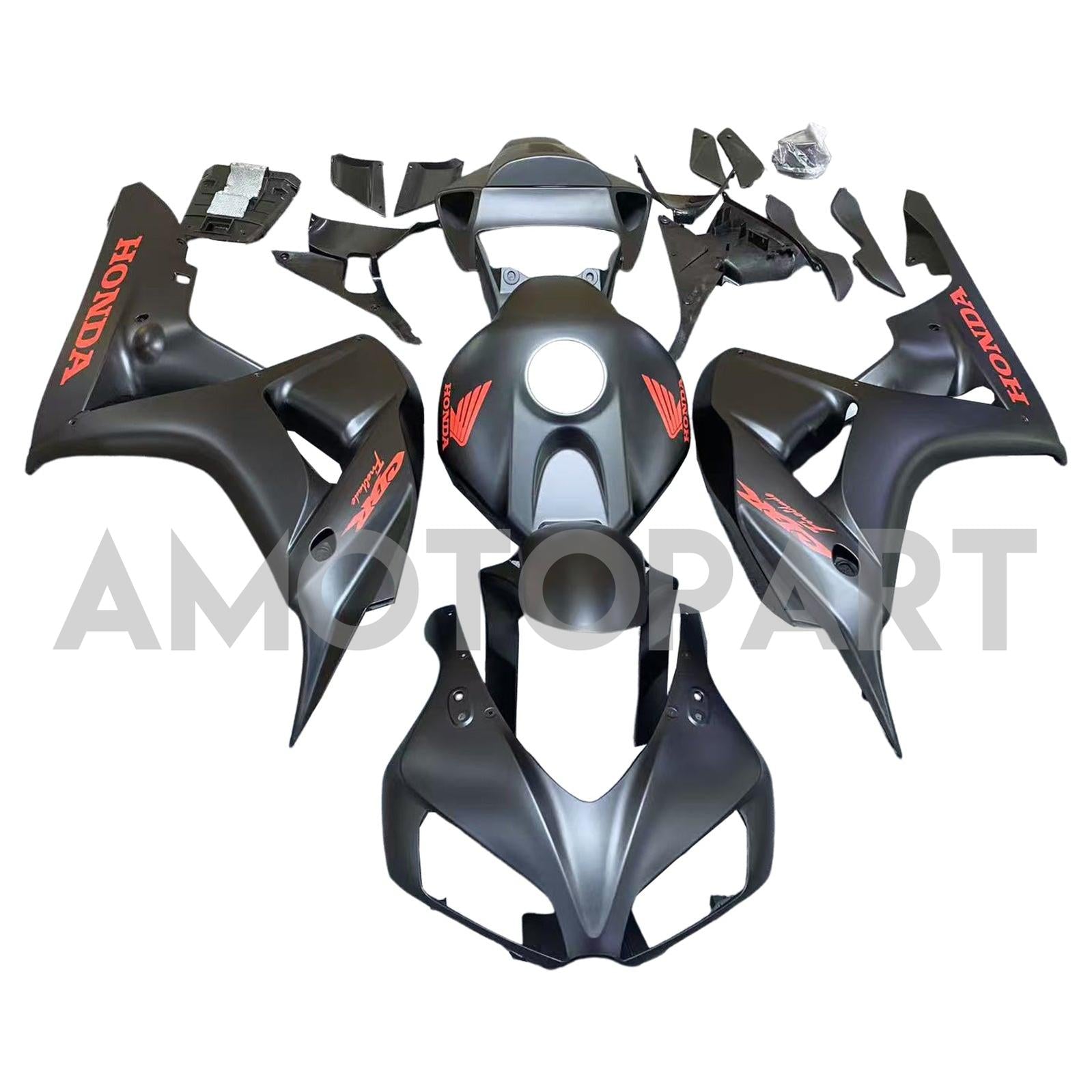 Amotopart 2006-2007 Honda CBR1000RR Matte Black Fairing Kit
