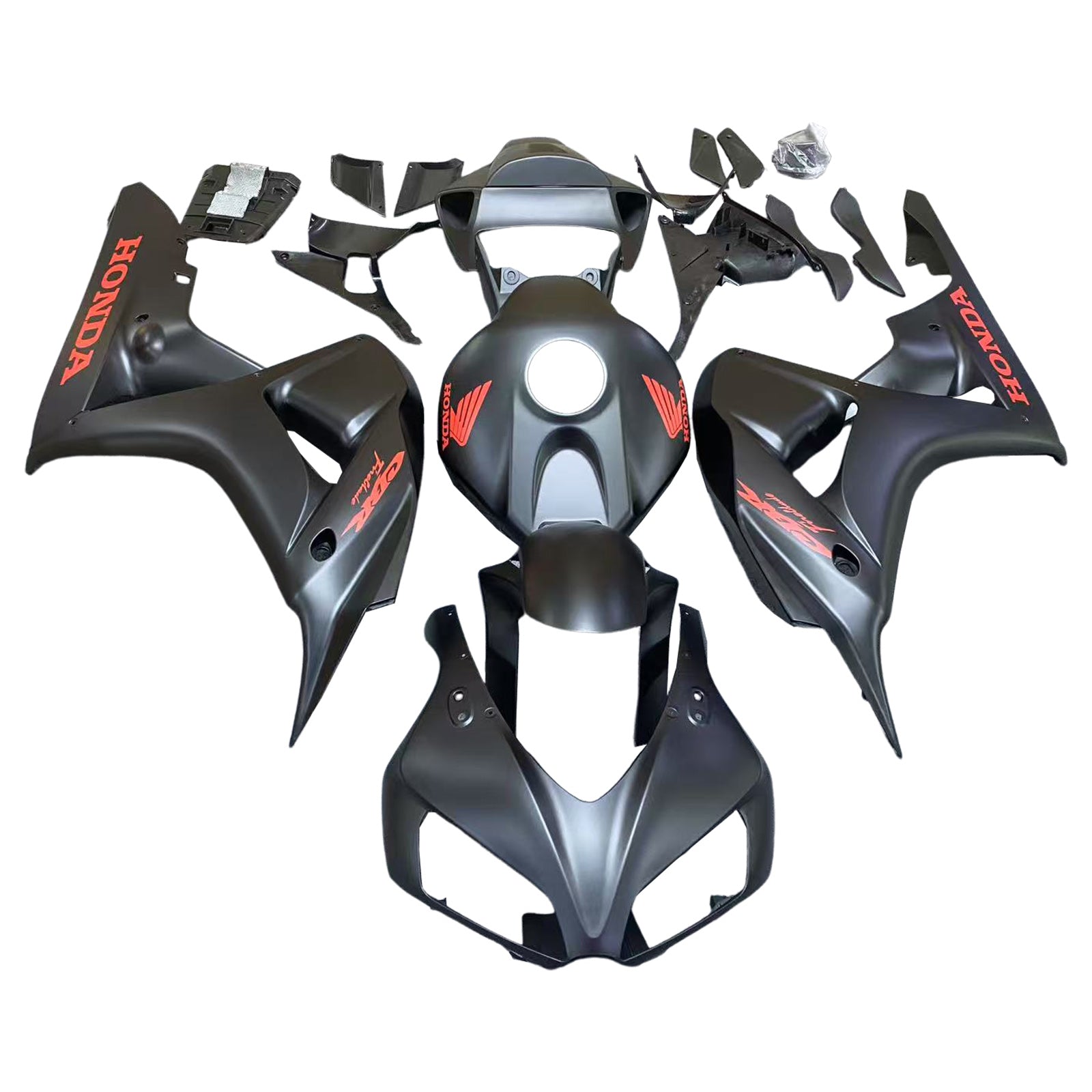 Amotopart 2006-2007 Honda CBR1000rr Kit de carénage noir mat