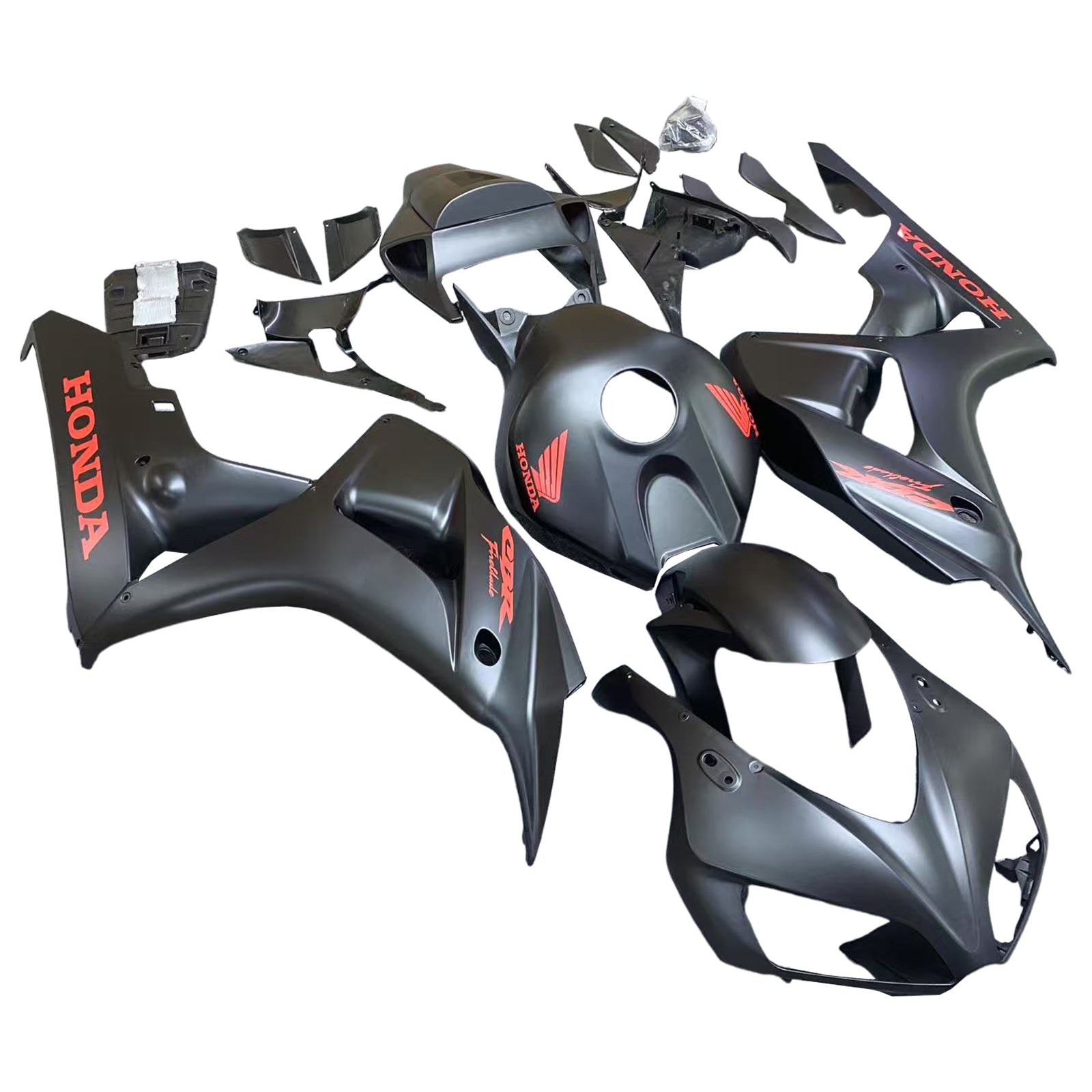Amotopart 2006-2007 Honda CBR1000RR Matte Black Fairing Kit