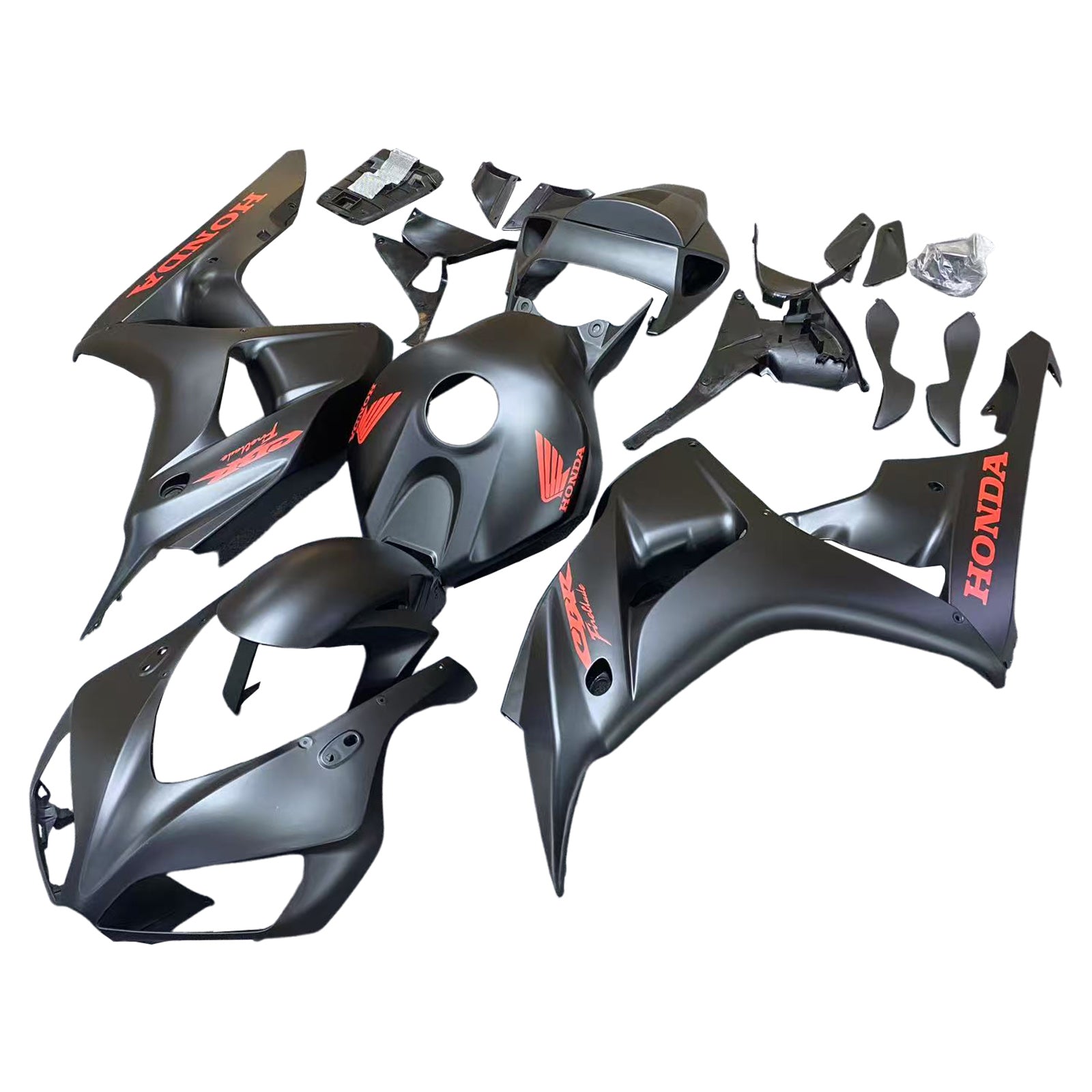 Amotopart 2006-2007 Honda CBR1000RR Matte Black Fairing Kit
