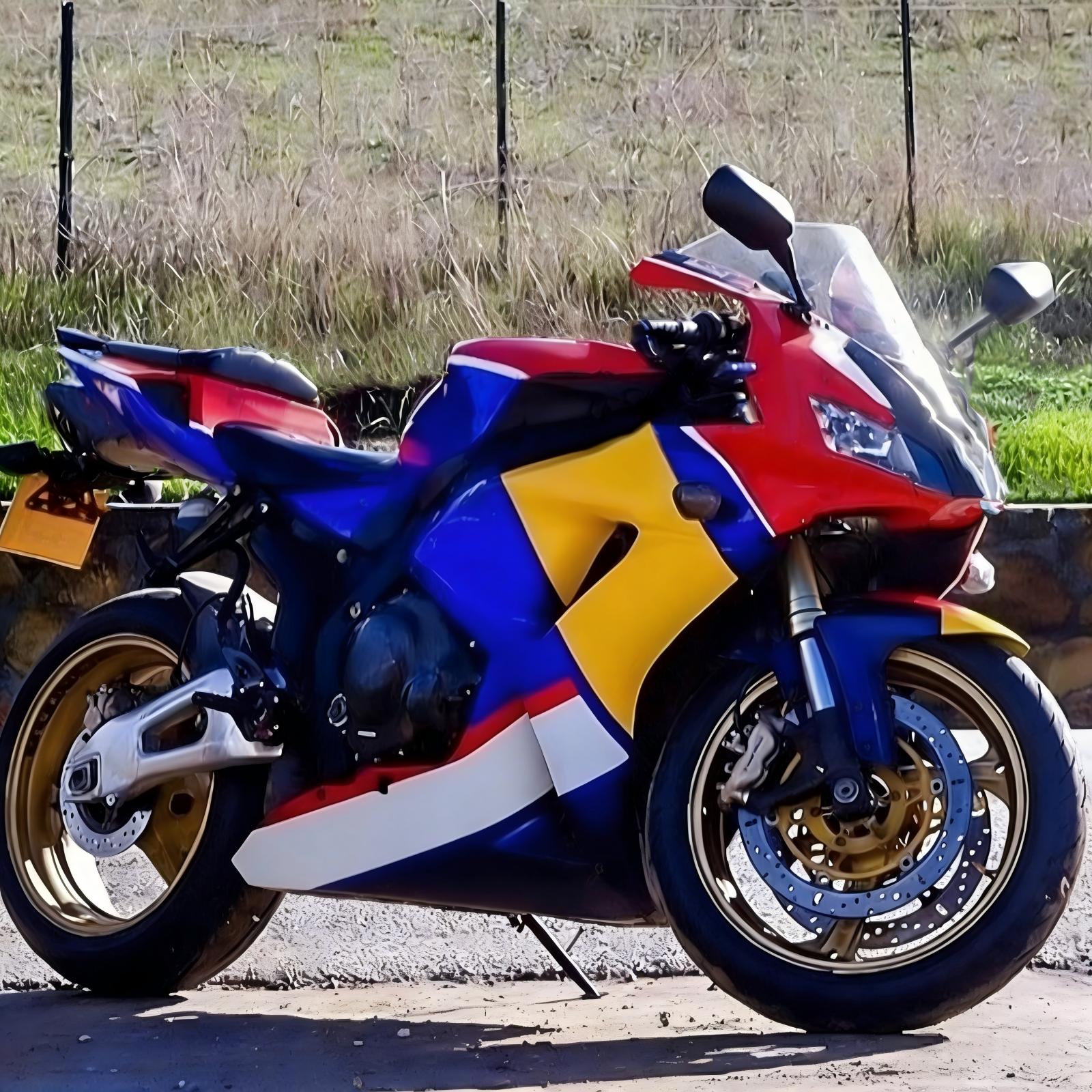 Amotopart 2006-2007 Honda CBR1000RR Kit de carenado rojo azul Redbull