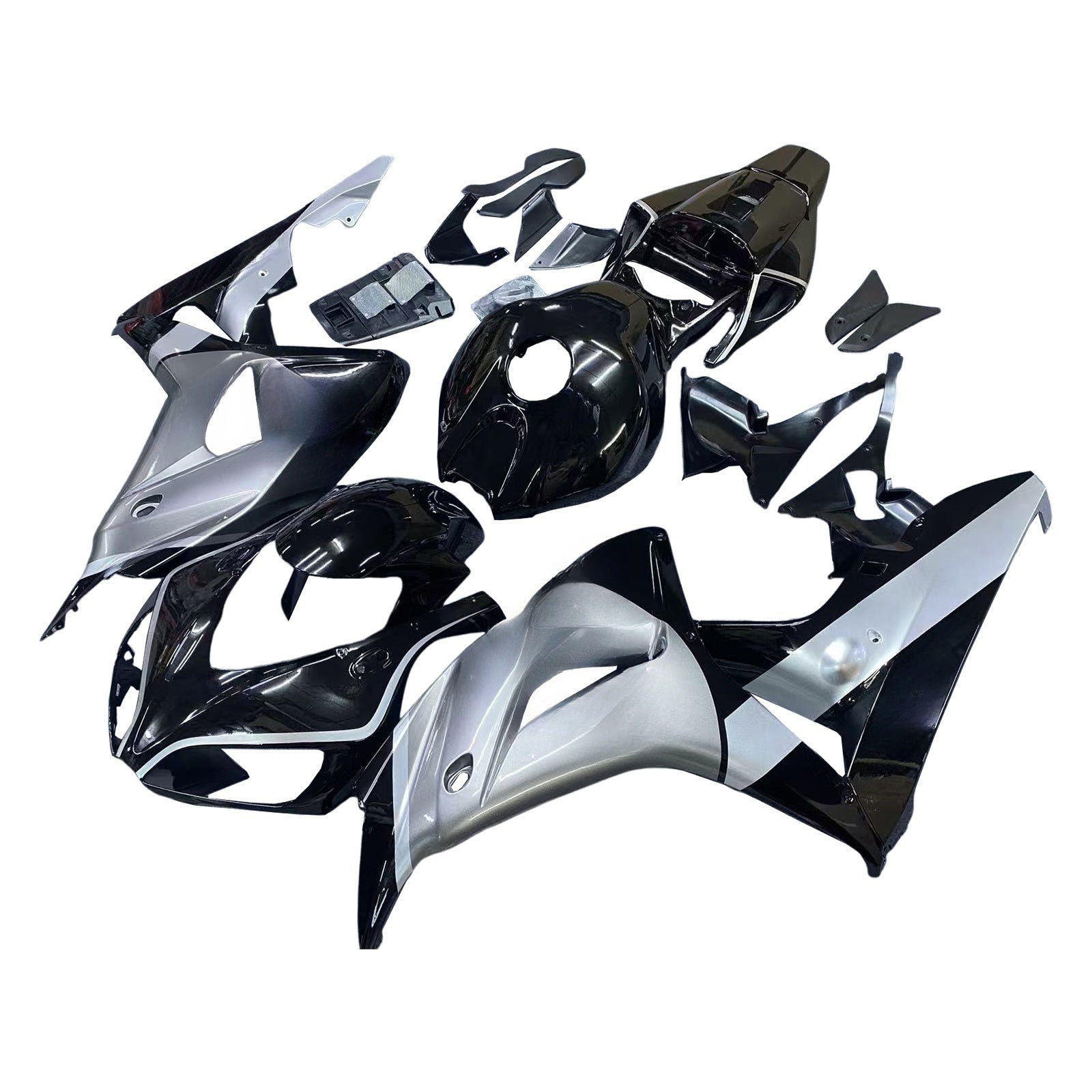 Amotopart 2006-2007 Honda CBR1000RR Grey&Black Fairing Kit