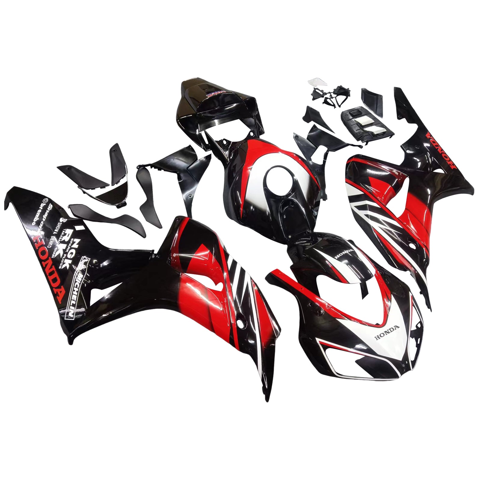 Amotopart 2006-2007 Honda CBR1000RR Red&Black Fairing Kit