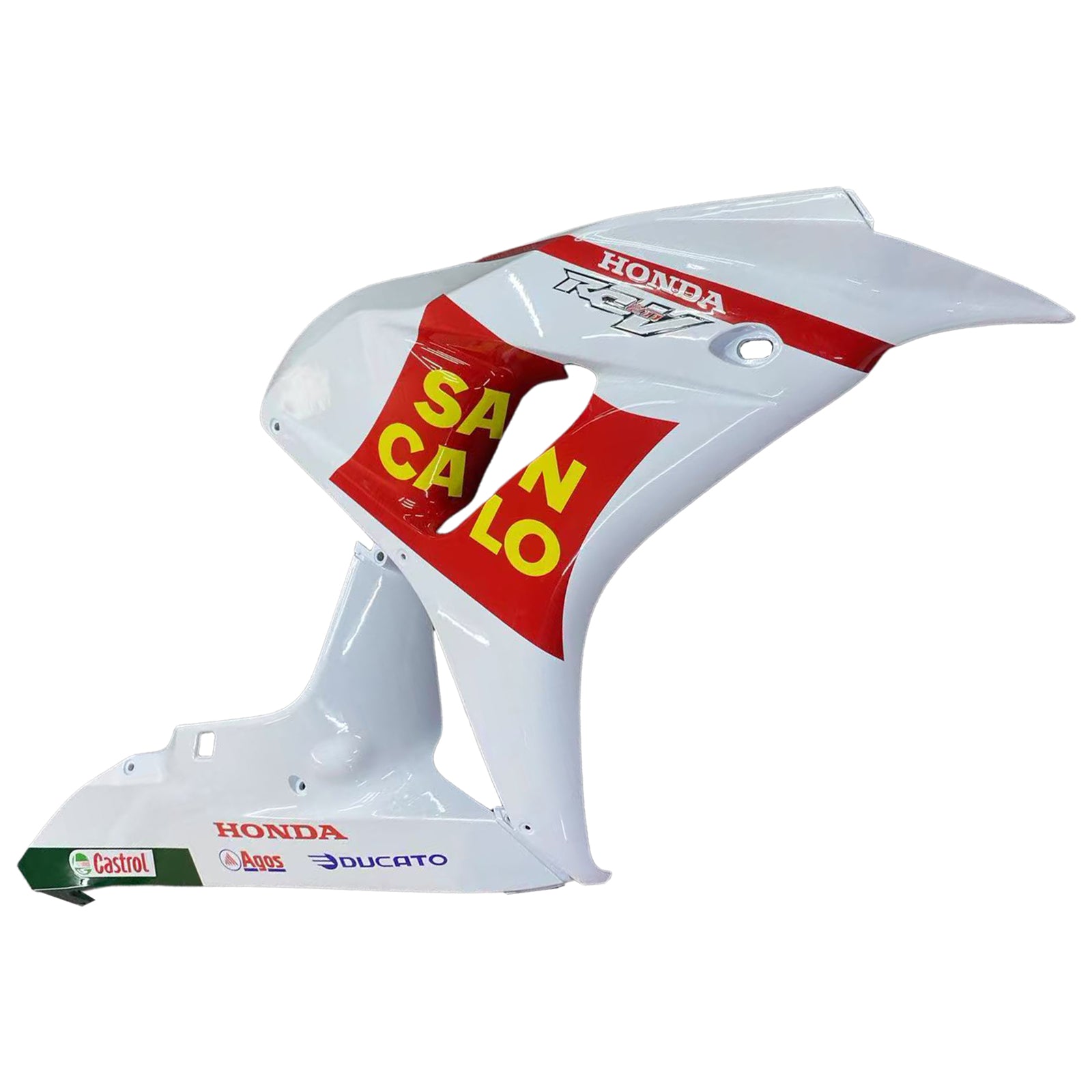 Amotopart 2006–2007 Honda CBR1000RR Weiß&Rotes Style4-Verkleidungskit