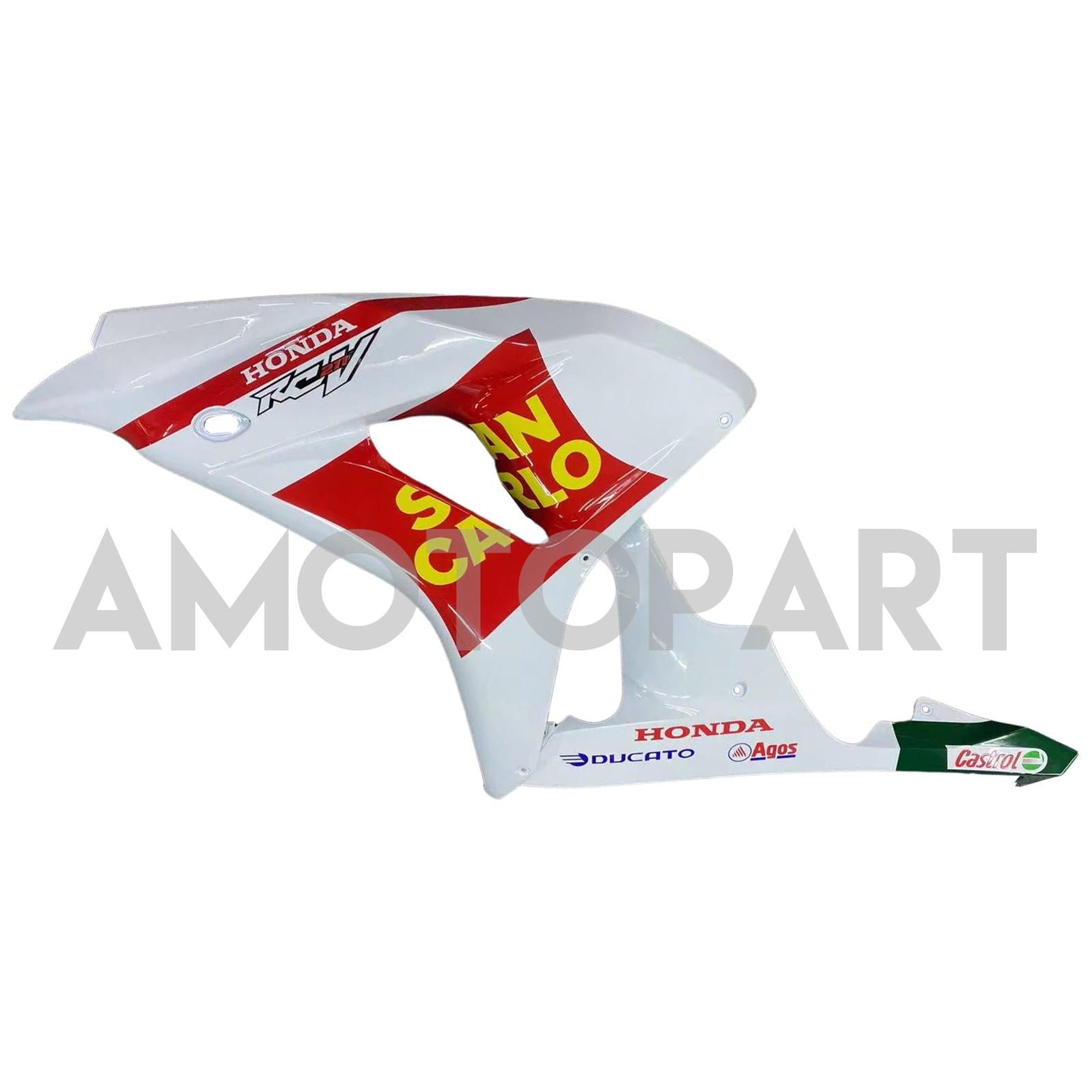 Amotopart 2006-2007 Honda CBR1000RR White&Red Style4 Fairing Kit