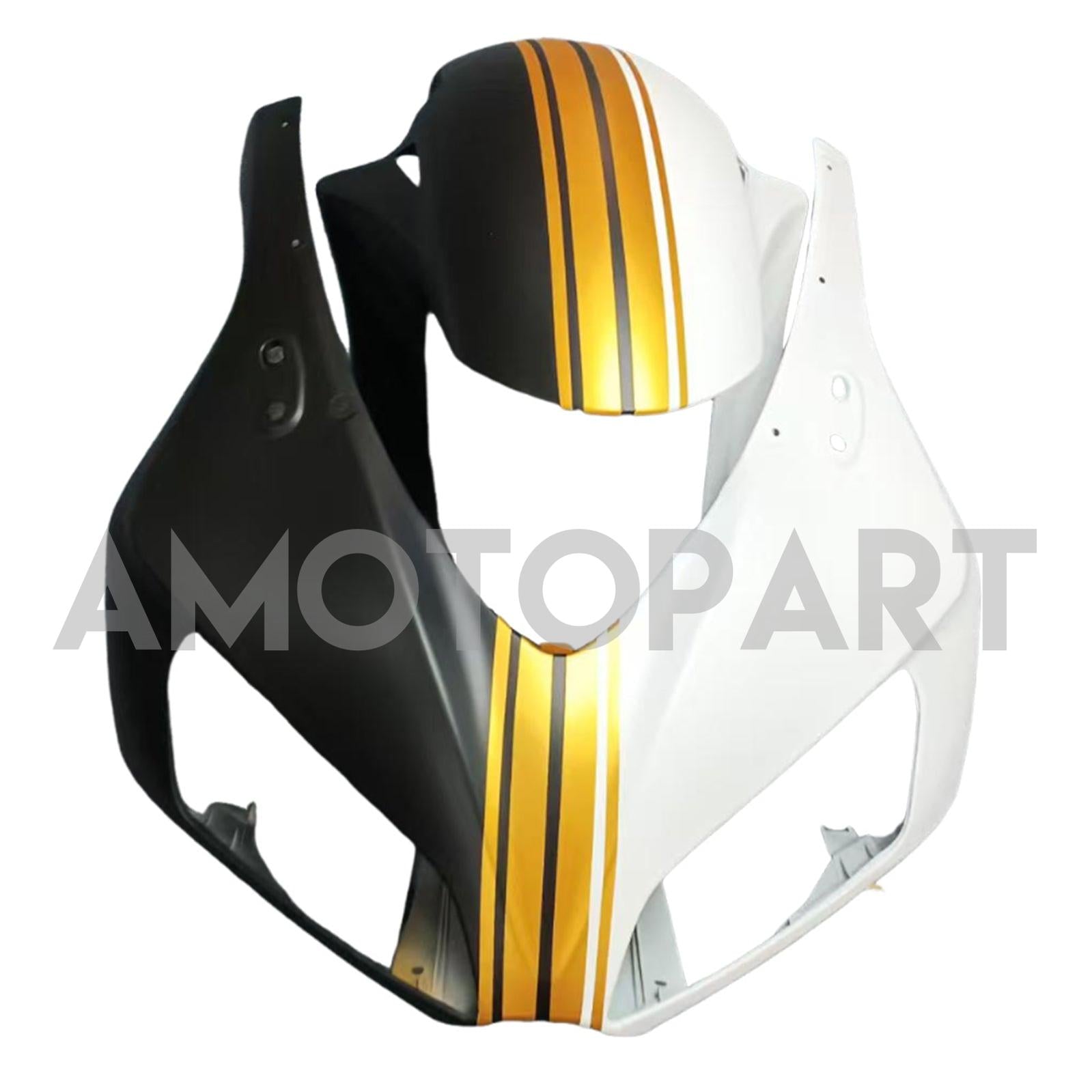 Amotopart 2006-2007 Honda CBR1000RR Kit de carenado de oro blanco negro