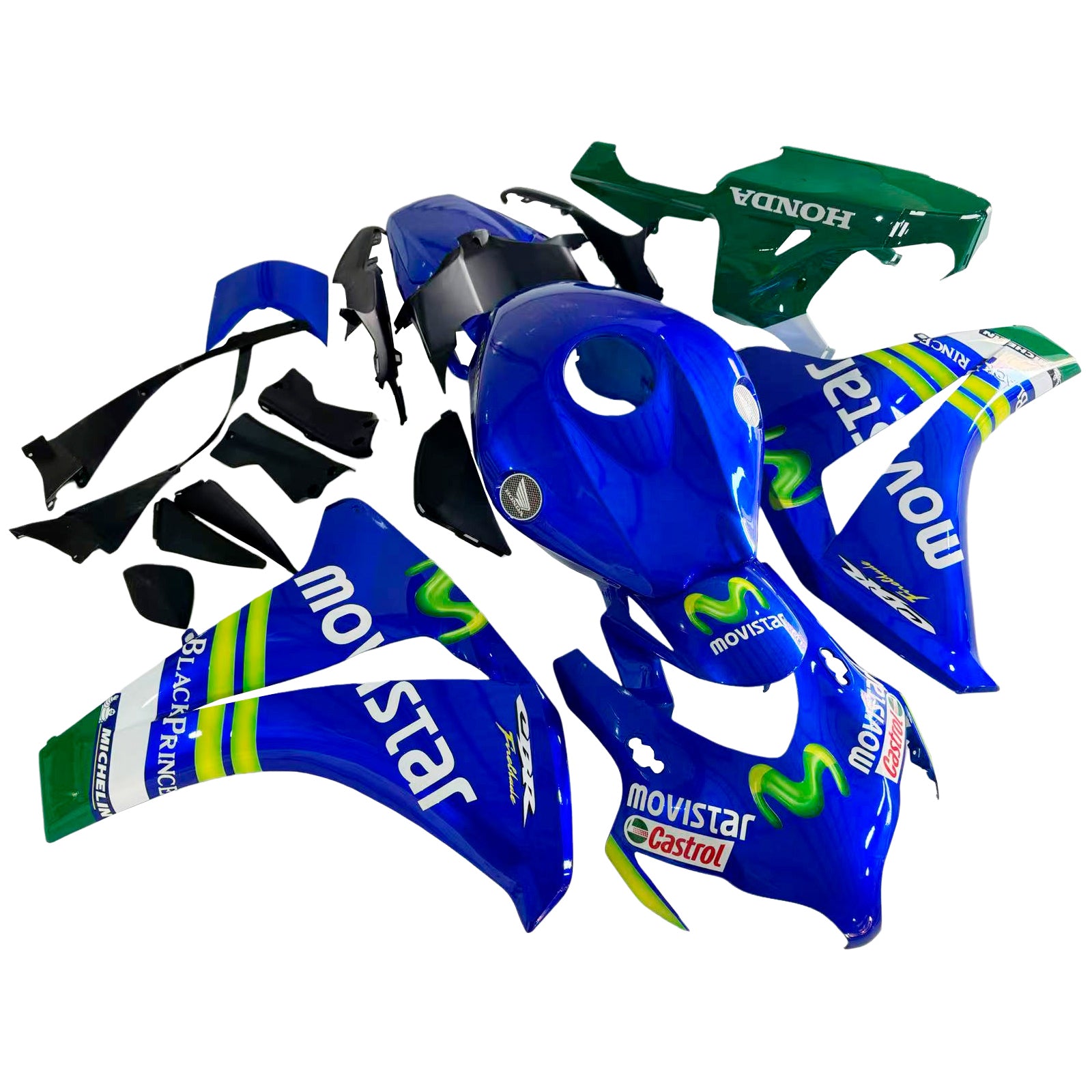 Amotopart 2008-2011 Honda CBR1000RR Glossy Blue Fairing Kit