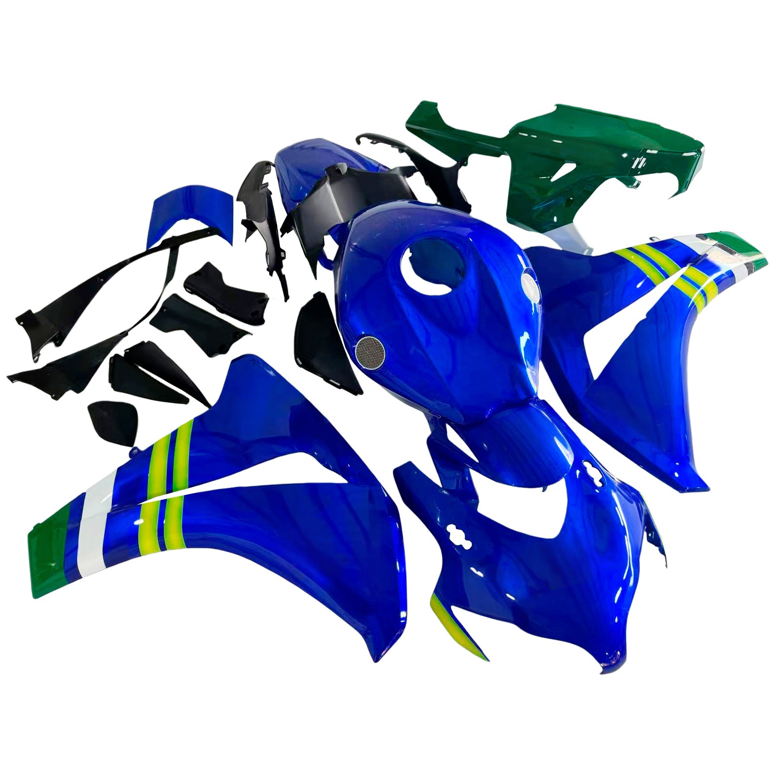 Amotopart 2008-2011 Honda CBR1000RR Glossy Blue Fairing Kit