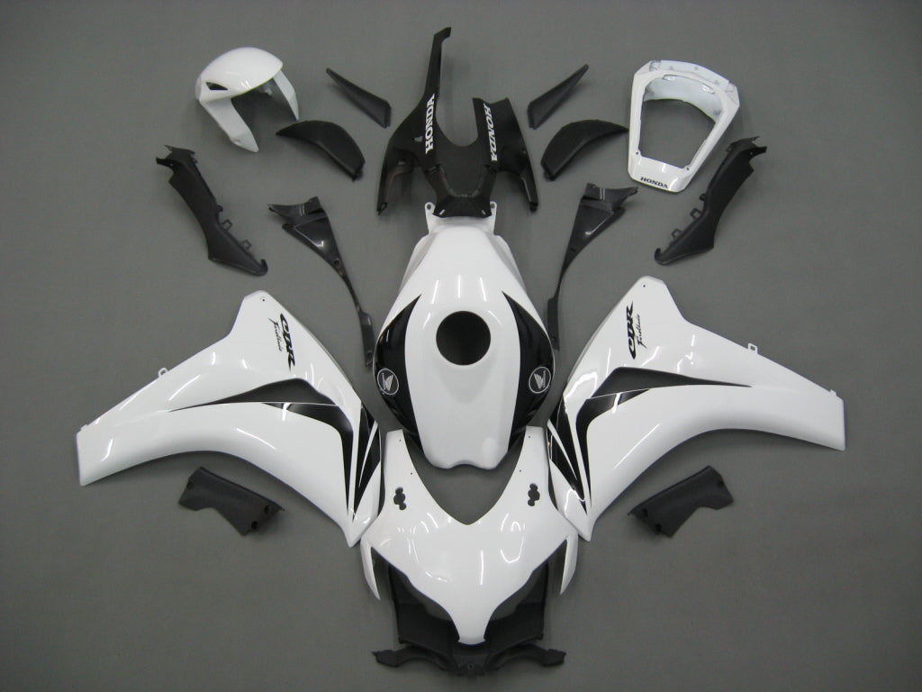 Amotopart 2008-2011 Honda CBR1000RR Kit de carenado blanco