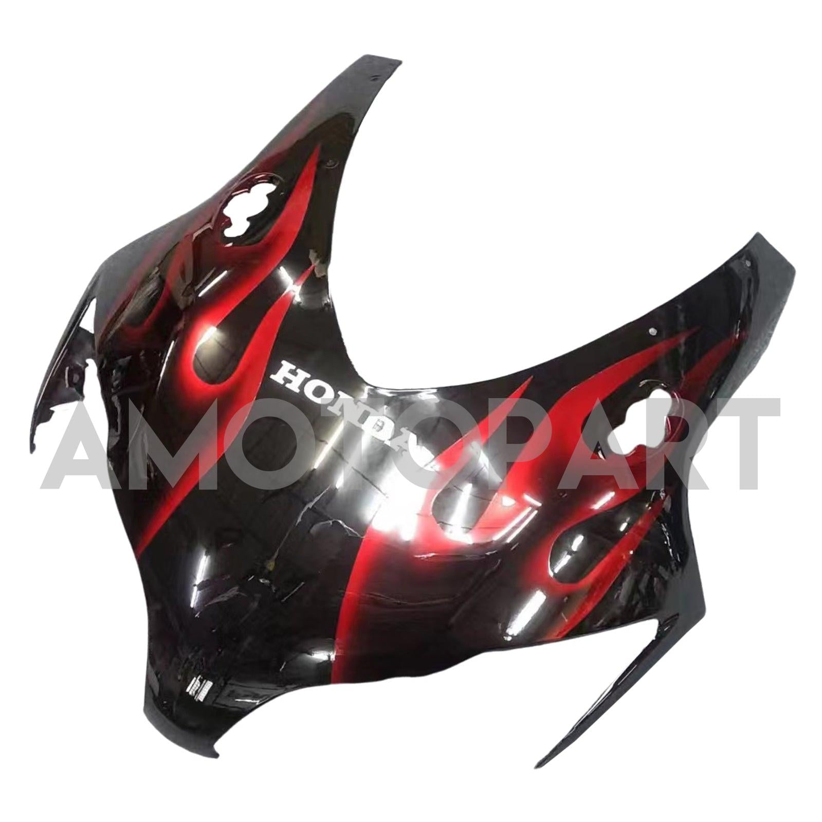 Amotopart 2008-2011 Kit carena Honda CBR1000RR nera e rossa fiamma