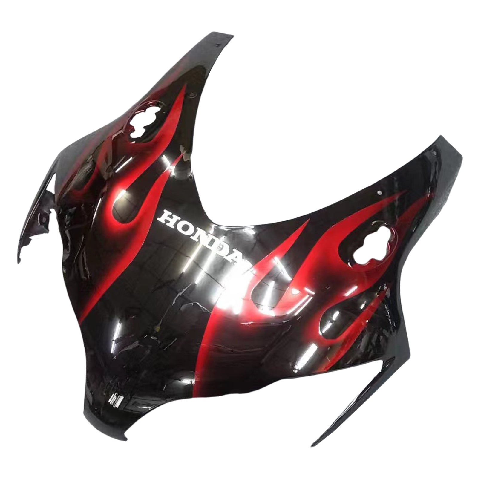 Amotopart 2008-2011 Honda CBR1000RR Black&Red Flame Fairing Ki