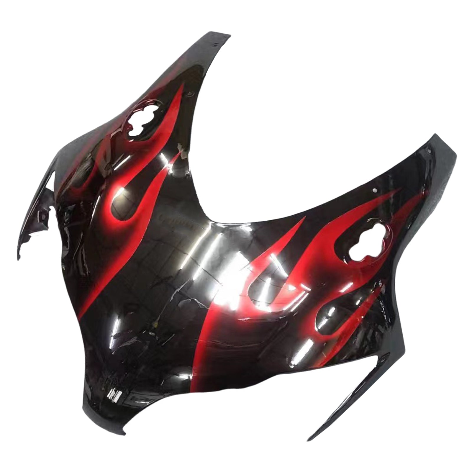 Amotopart 2008-2011 Honda CBR1000RR Black&Red Flame Fairing Ki