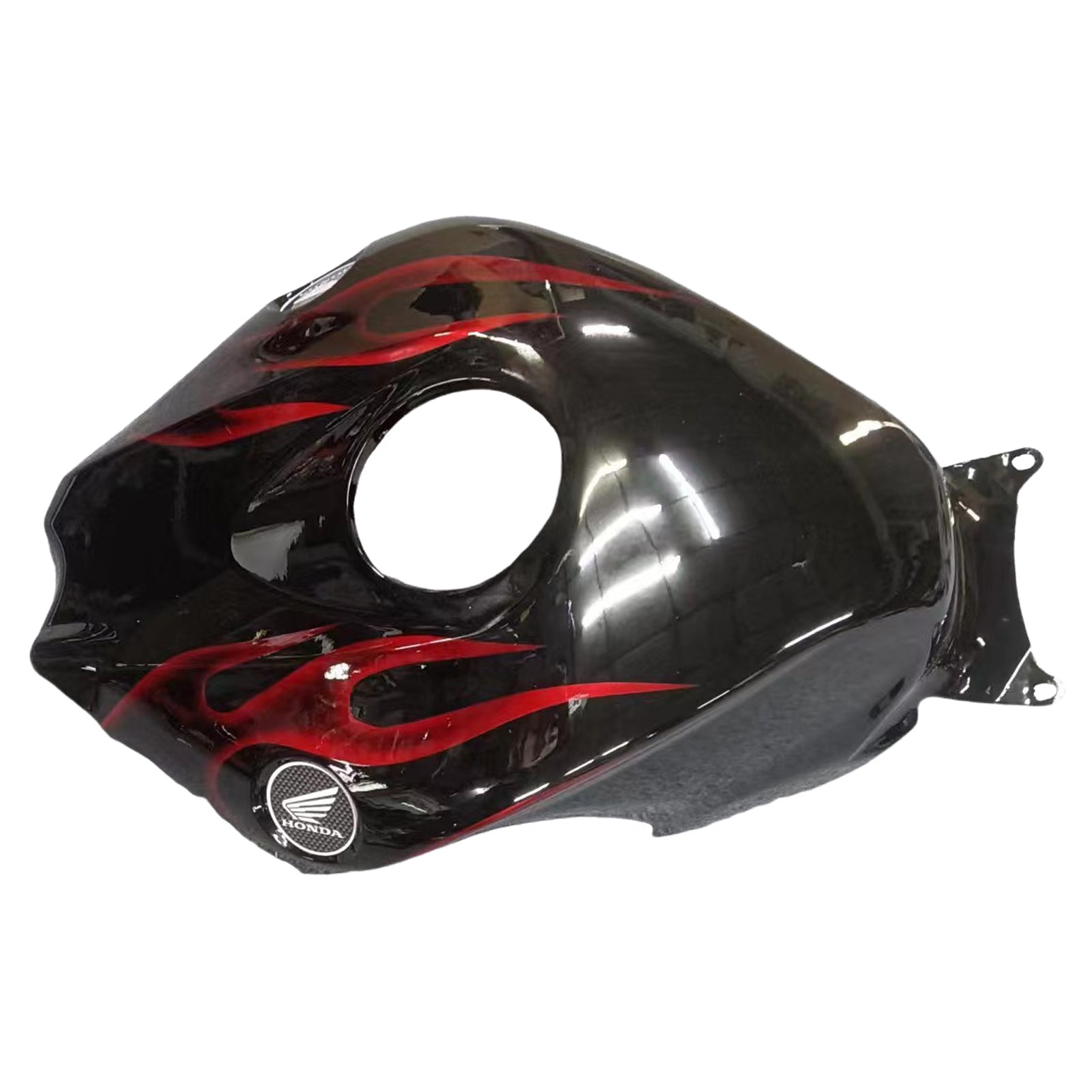 Amotopart 2008-2011 Honda CBR1000RR Black&Red Flame Fairing Ki