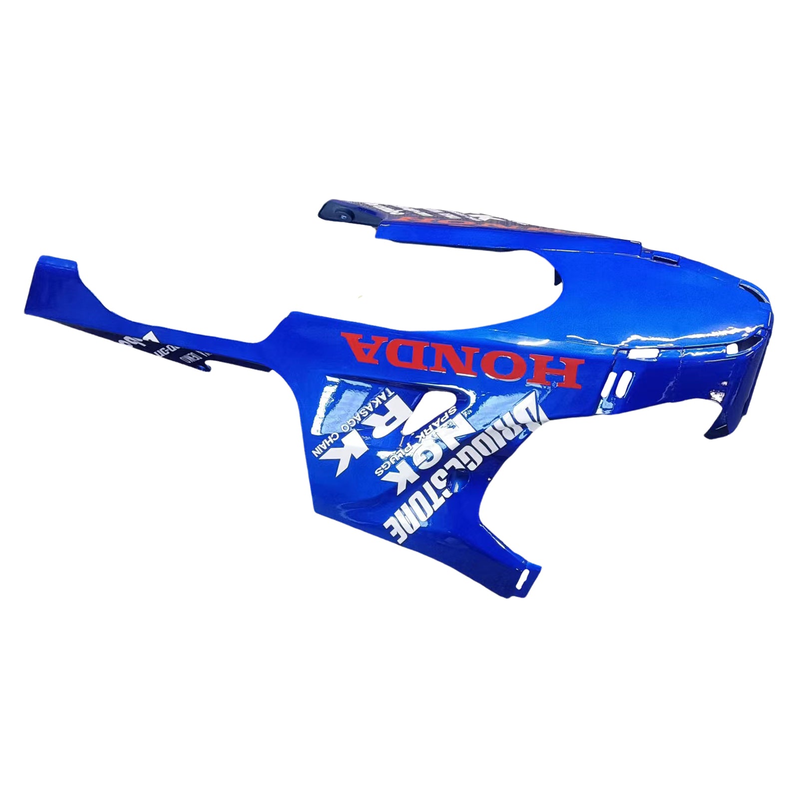 Amotopart Honda CBR1000RR 2008-2011 Kit de carénage bleu et rouge Style1