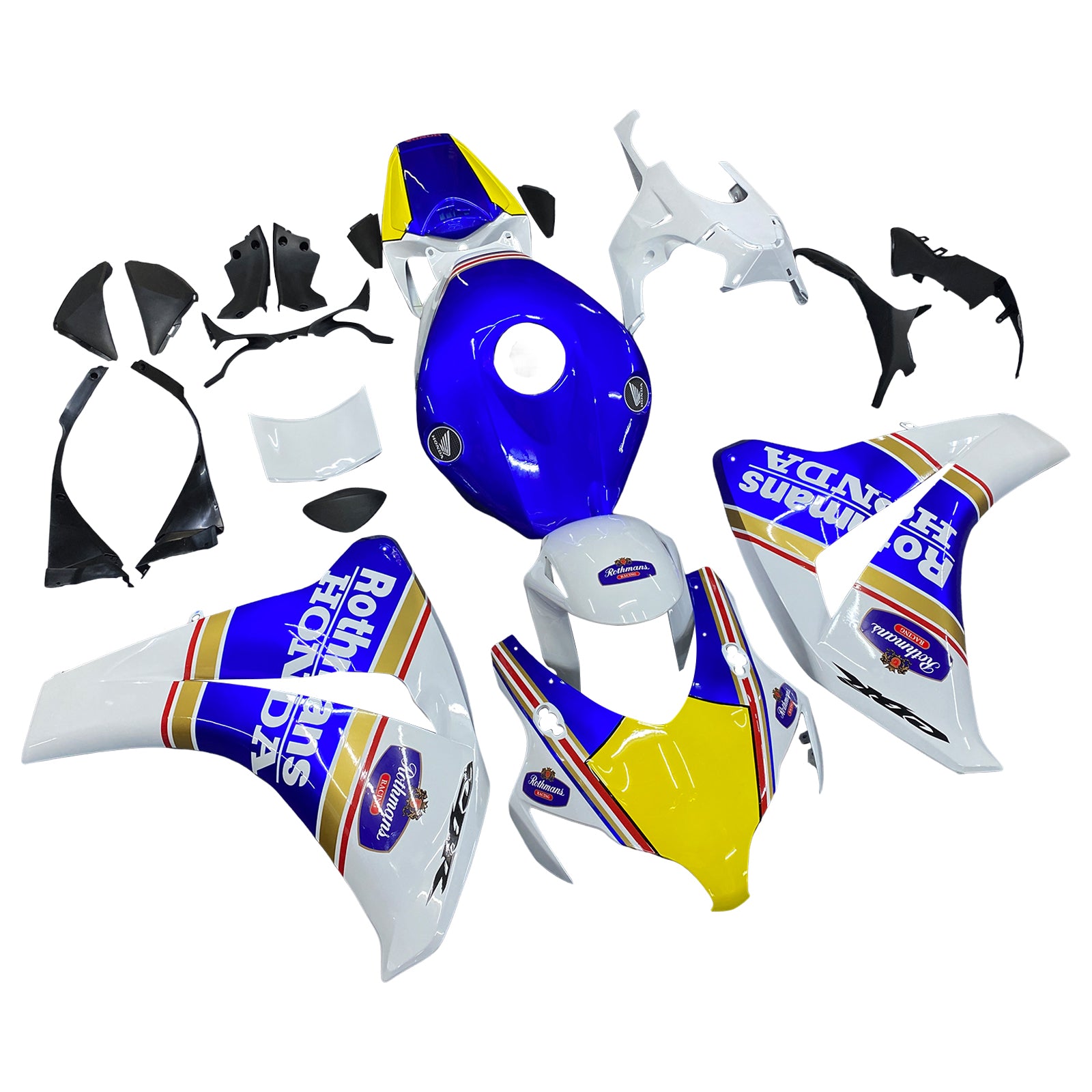 Amotopart 2008-2011 Honda CBR1000RR Blue&Yellow Fairing Kit