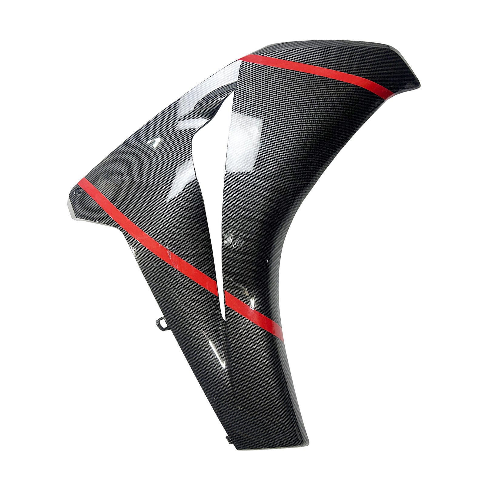 Amotopart Honda CBR1000RR 2008-2011 Look en fibre de carbone avec kit de carénage de ligne rouge