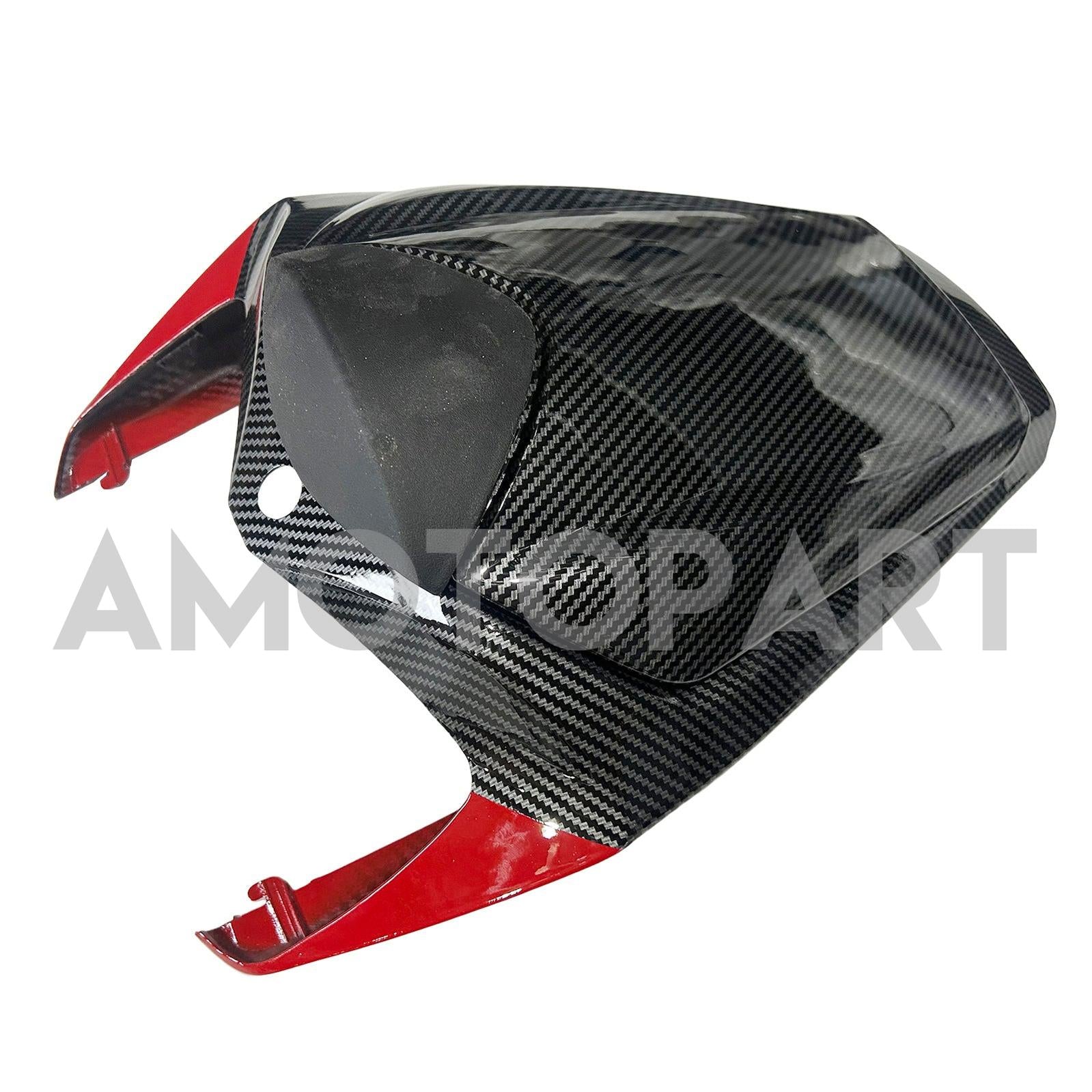 Amotopart Honda CBR1000RR 2008-2011 Look en fibre de carbone avec kit de carénage de ligne rouge