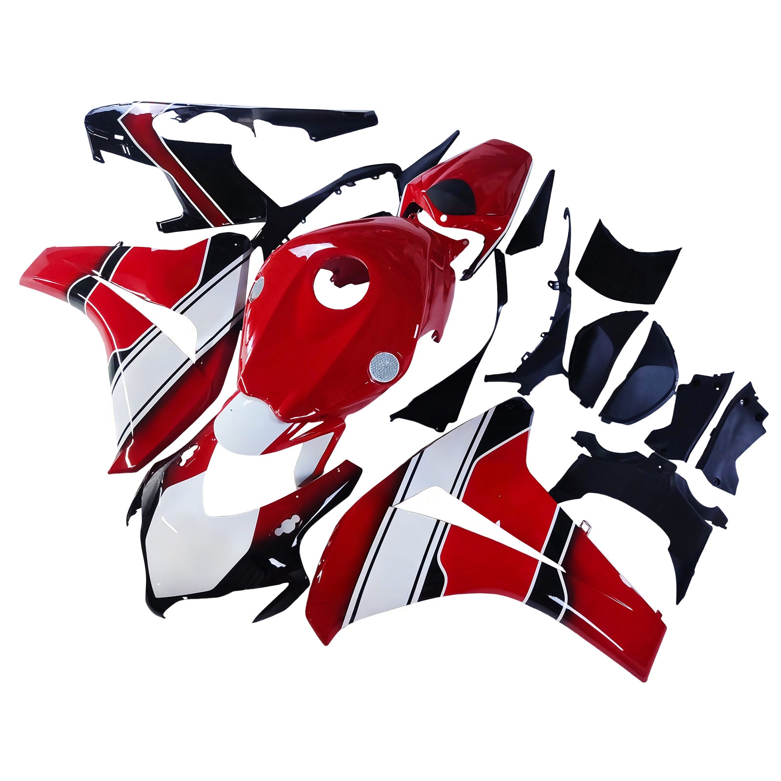 Amotopart 2008-2011 Honda CBR1000RR Red&White Style2 Fairing Kit
