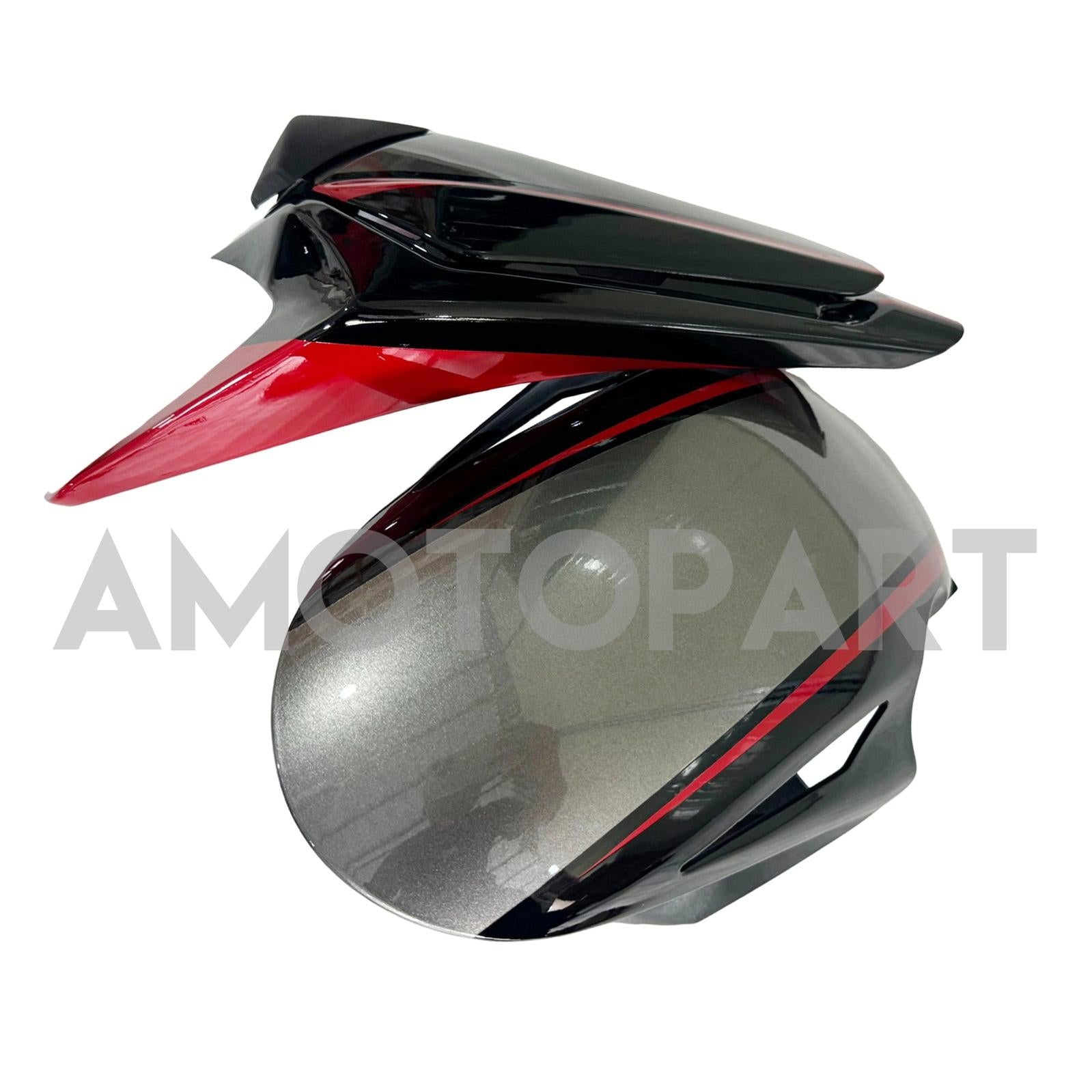 Amotopart 2008-2011 ホンダ CBR1000RR ダークグレー レッドストライプフェアリングキット付き